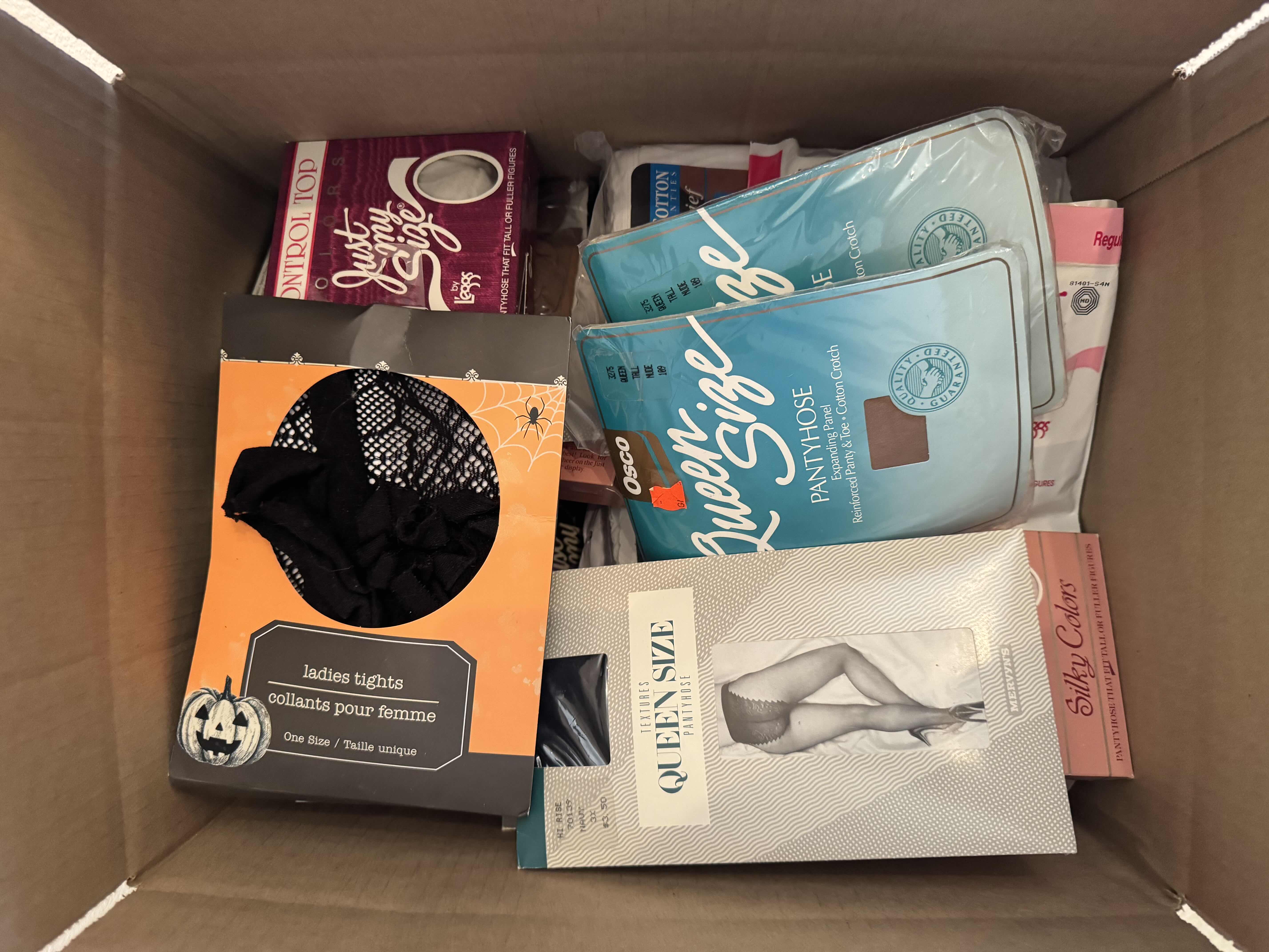 Photo 1 of BOX OF NEW ASSORTED LADIES HOSERY