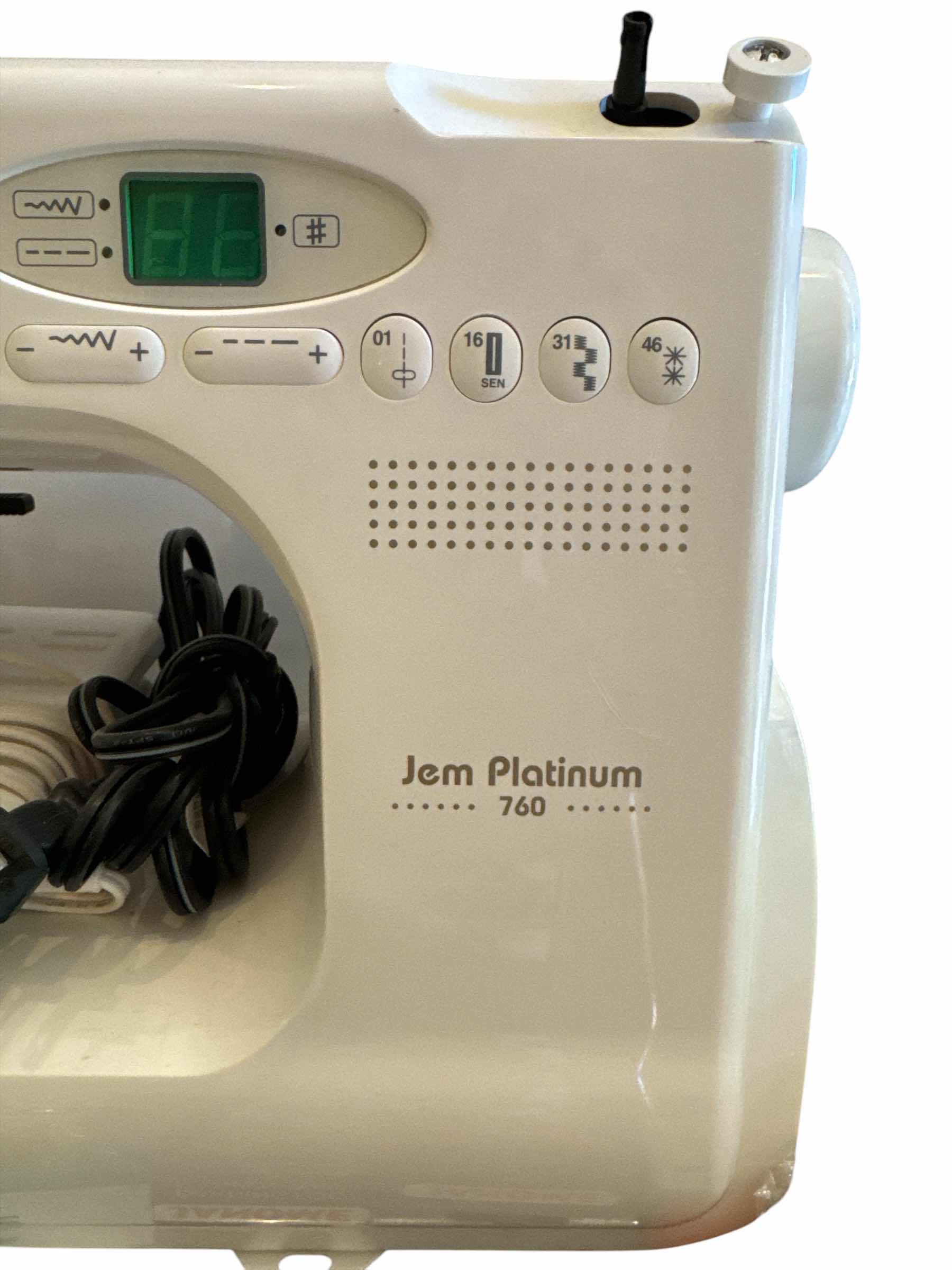 Photo 1 of JANOME JEM PLATINUM 760 SEWING MACHINE