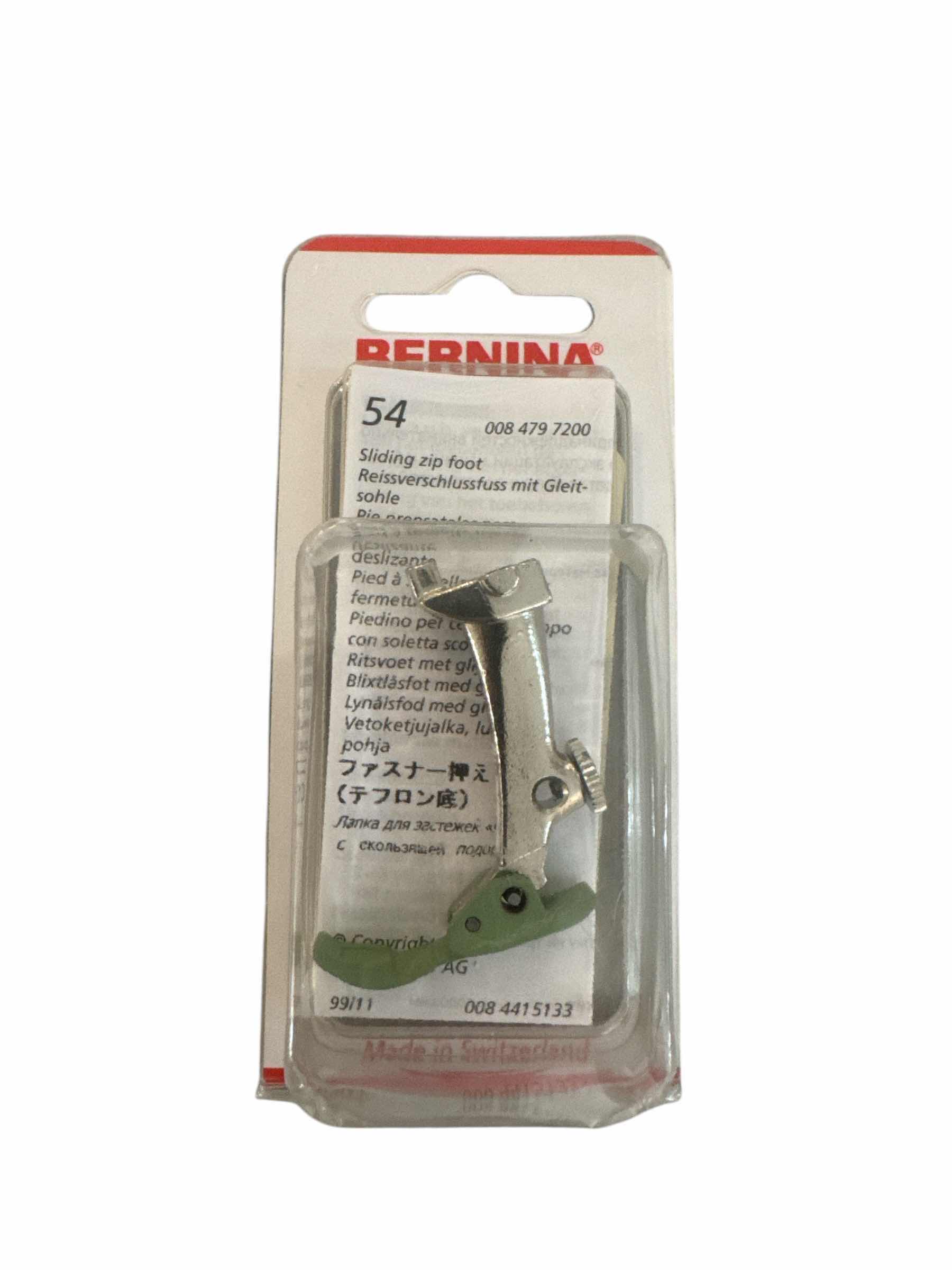 Photo 1 of BERNINA PRESSER FOOT #54 SLIDING ZIP FOOT