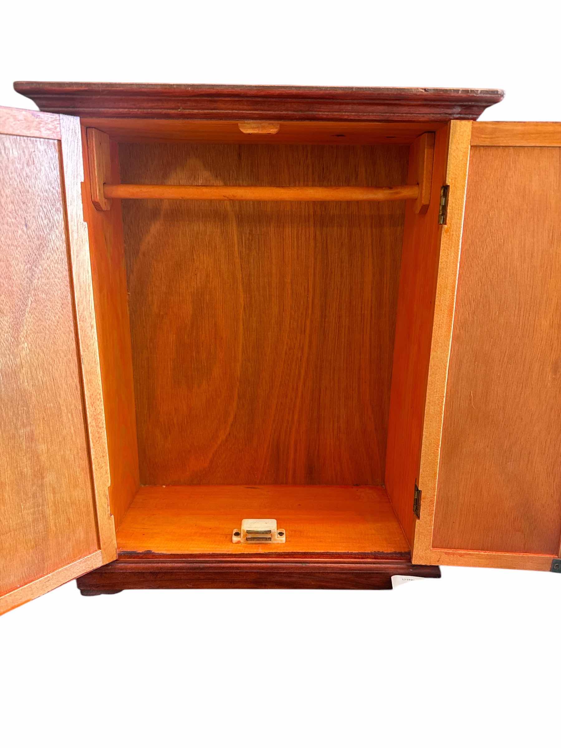 Photo 1 of WOOD DOLL CLOSET WITH CLOTHING
