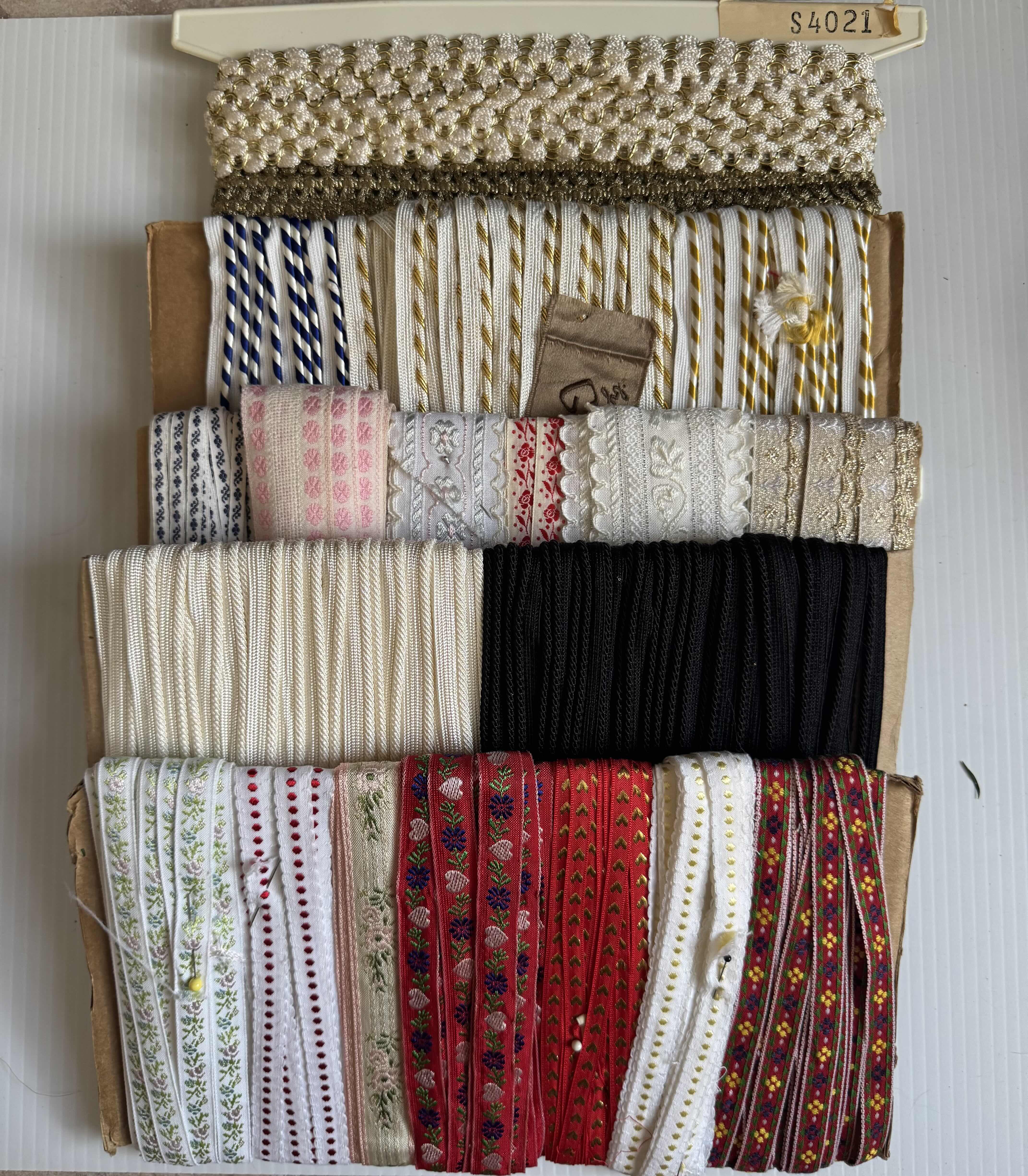 Photo 1 of ASSORTED CRAFTING ITEMS, SEWING, CRAFTING ACCESSORIES, RIBBONS, THREADS, LACE TRIMS
