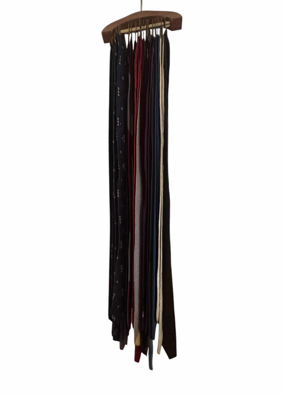Photo 1 of RACK OF ASSORTED MENS TIES, MEN’S CLOTHING