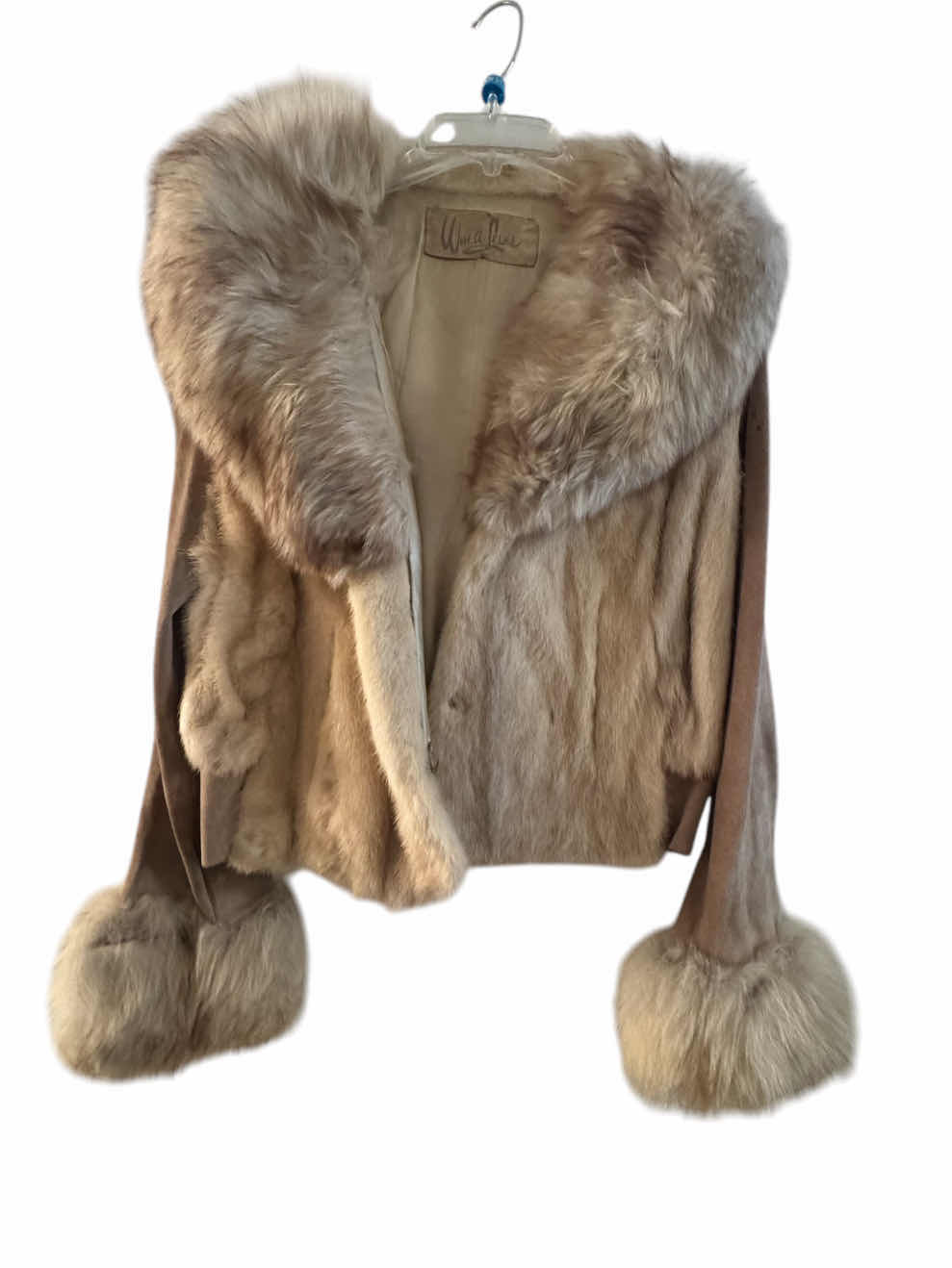 Photo 1 of VINTAGE WM. A. LEWIS FUR COAT, WOMEN’S CLOTHING, TAN AND CREAM