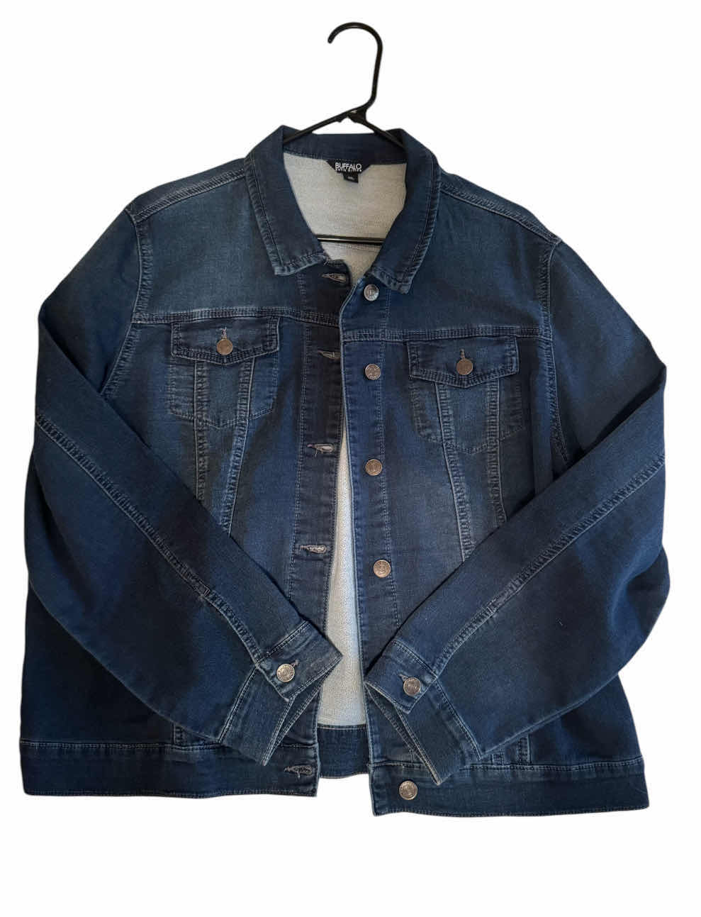 Photo 1 of 3- VINTAGE SHERPAS AND DENIM JACKET, SIZE 2X, WOMEN’S CLOTHING