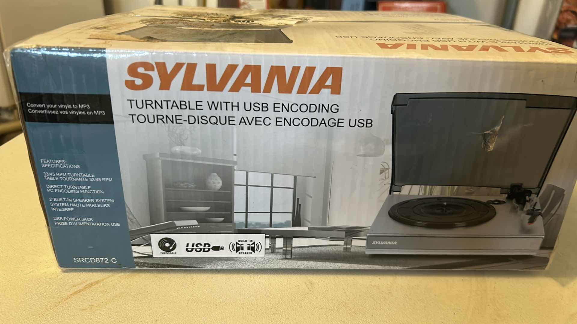 Photo 1 of SYLVANIA TURNTABLE W USB ENCODING NIB