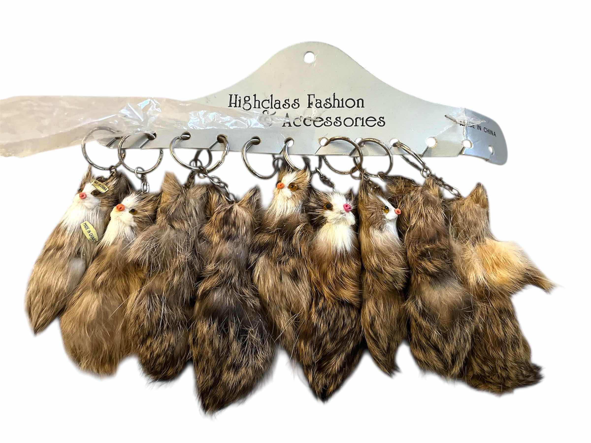 Photo 1 of HIGHCLASS FASHION AND ACCESSORIES RABBIT TAIL KEYCHAIN 9 PIECE