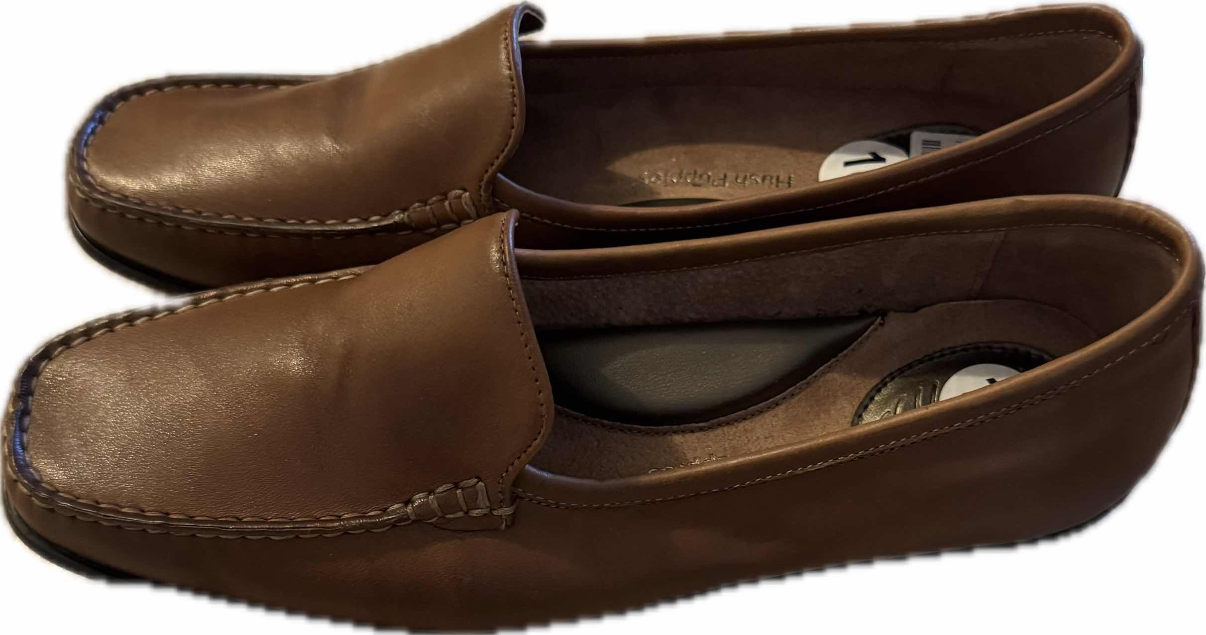 Photo 1 of 2- WOMENS SHOES SIZE 10, BLACK SBICCA AND BROWN HUSH PUPPIES.