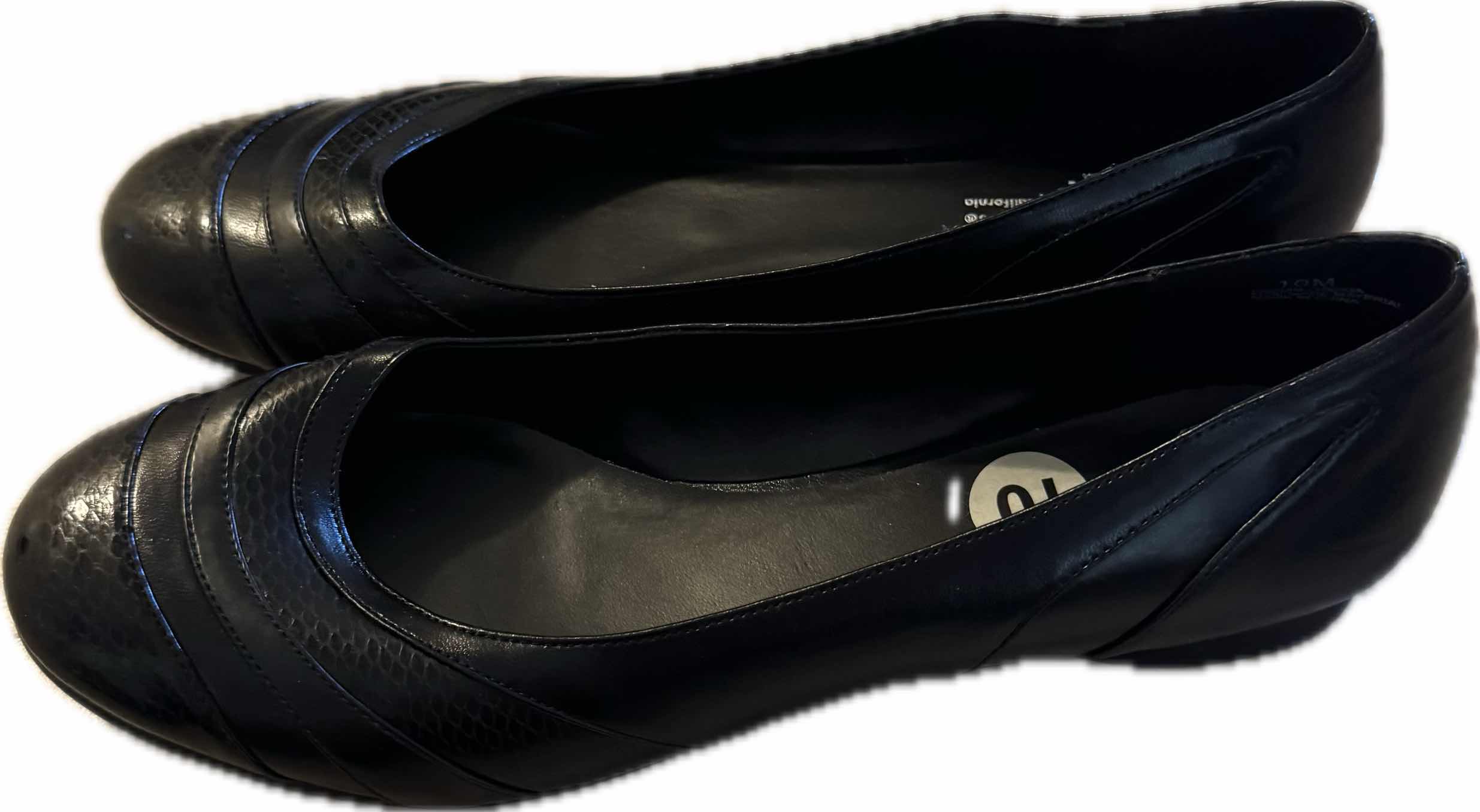 Photo 1 of 2- WOMENS SHOES SIZE 10, BLACK SBICCA AND BROWN HUSH PUPPIES.