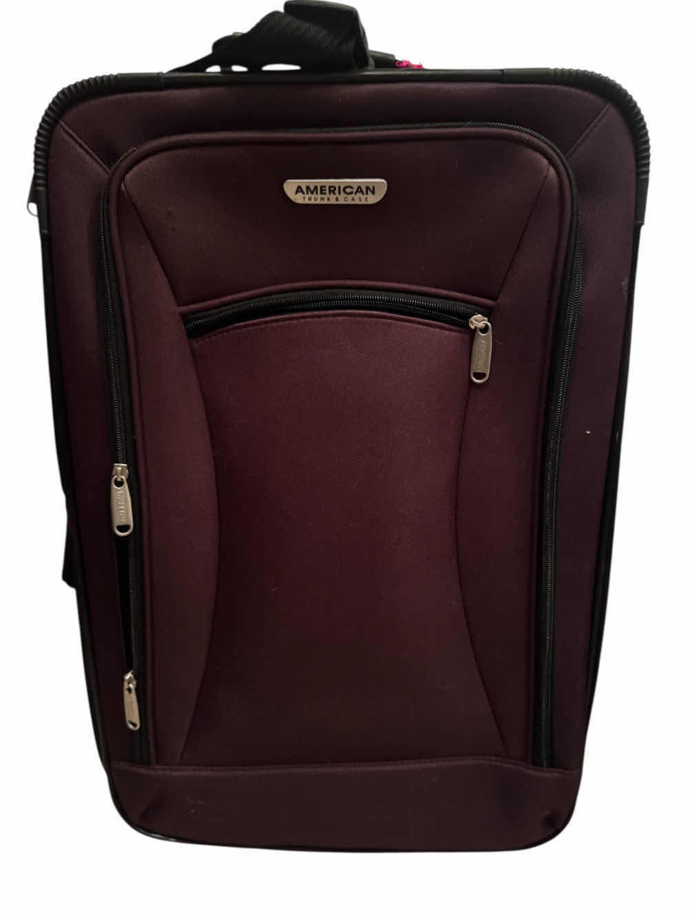 Photo 1 of 2- LUGGAE, TRAVEL SUITCASES, ROLLING LUGGAGE SUITCASES, DARK PURPLE 
14” X  7” X H22”
13” X 12” X H18.5”