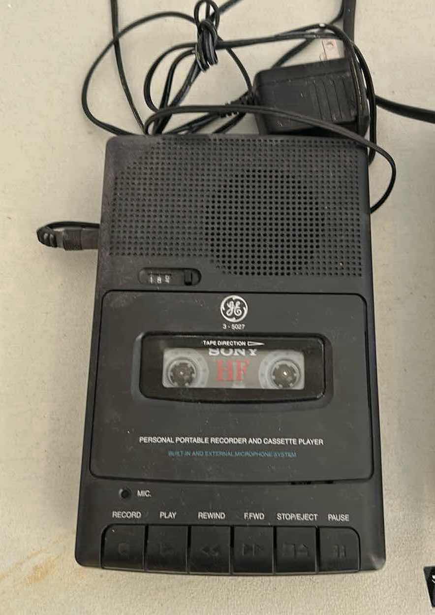 Photo 1 of GE CASSETTE PLAYER AND GE CASSETTE CLOCK RADIO