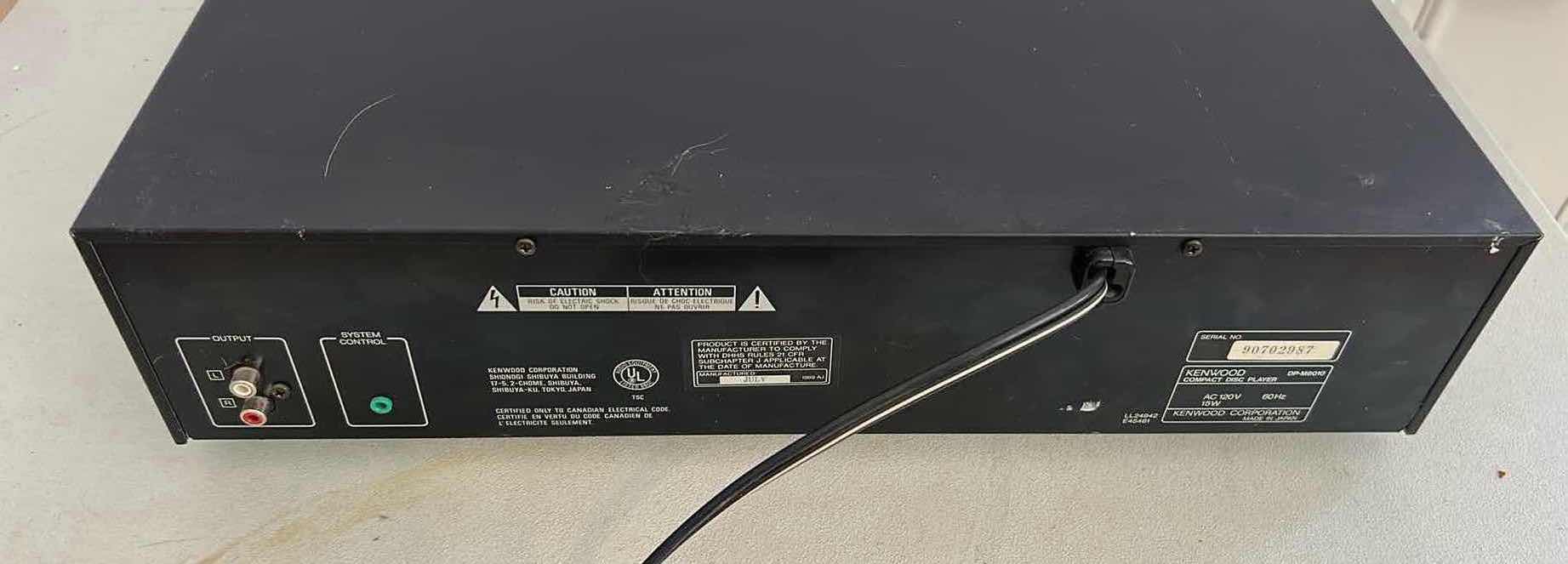 Photo 1 of KENWOOD MULTIPLE COMPACT DISC PLAYER