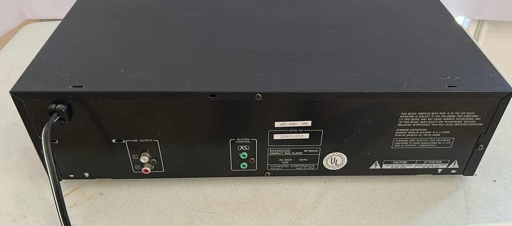 Photo 1 of KENWOOD MULTIPLE COMPACT DISC PLAYER