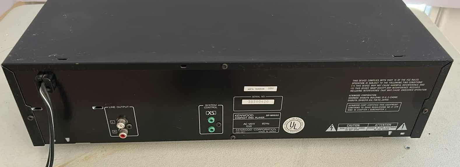Photo 1 of KENWOOD MULTIPLE COMPACT DISC PLAYER