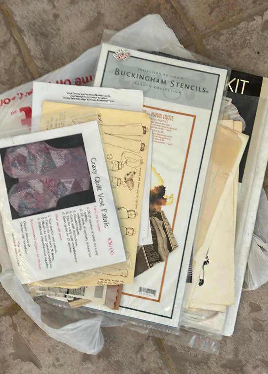 Photo 1 of CONTENTS OF BOX   CRAFTING LACE