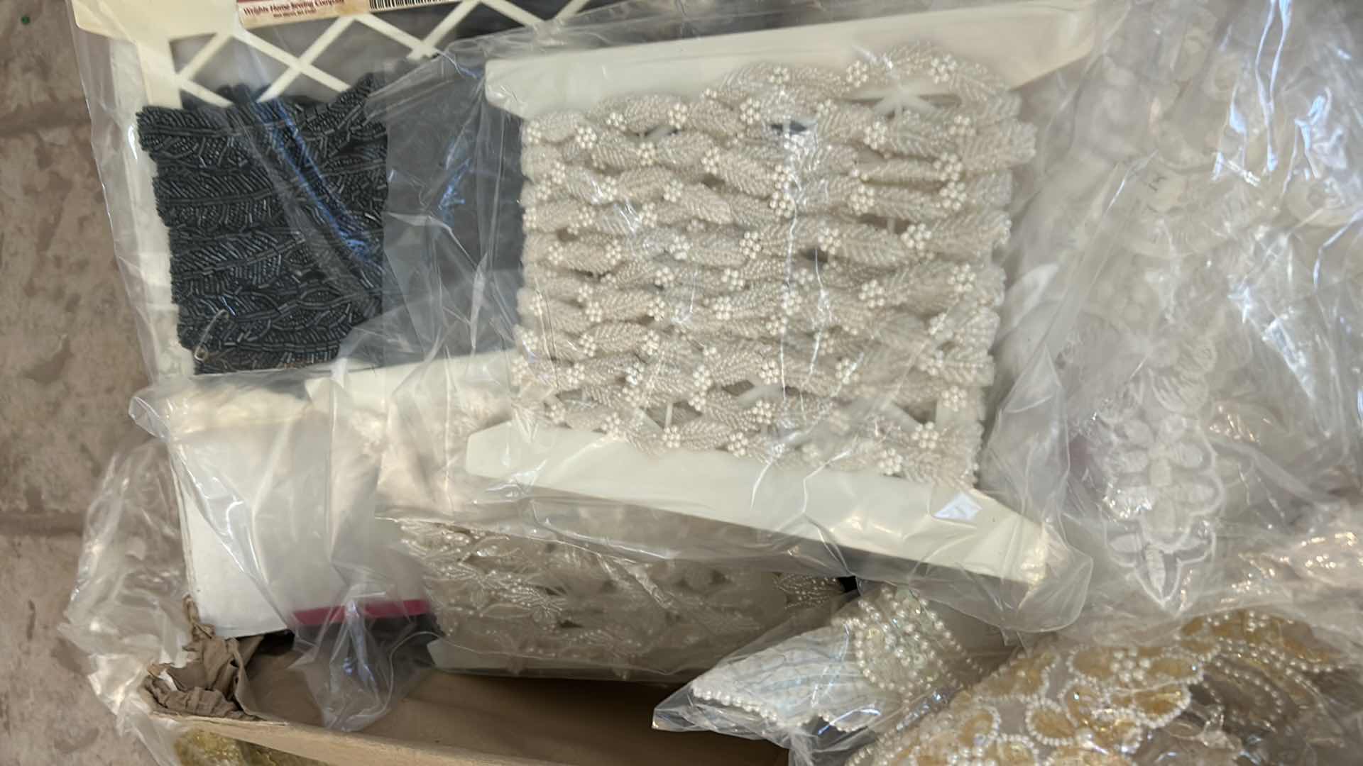 Photo 1 of CONTENTS OF BOX   CRAFTING LACE
