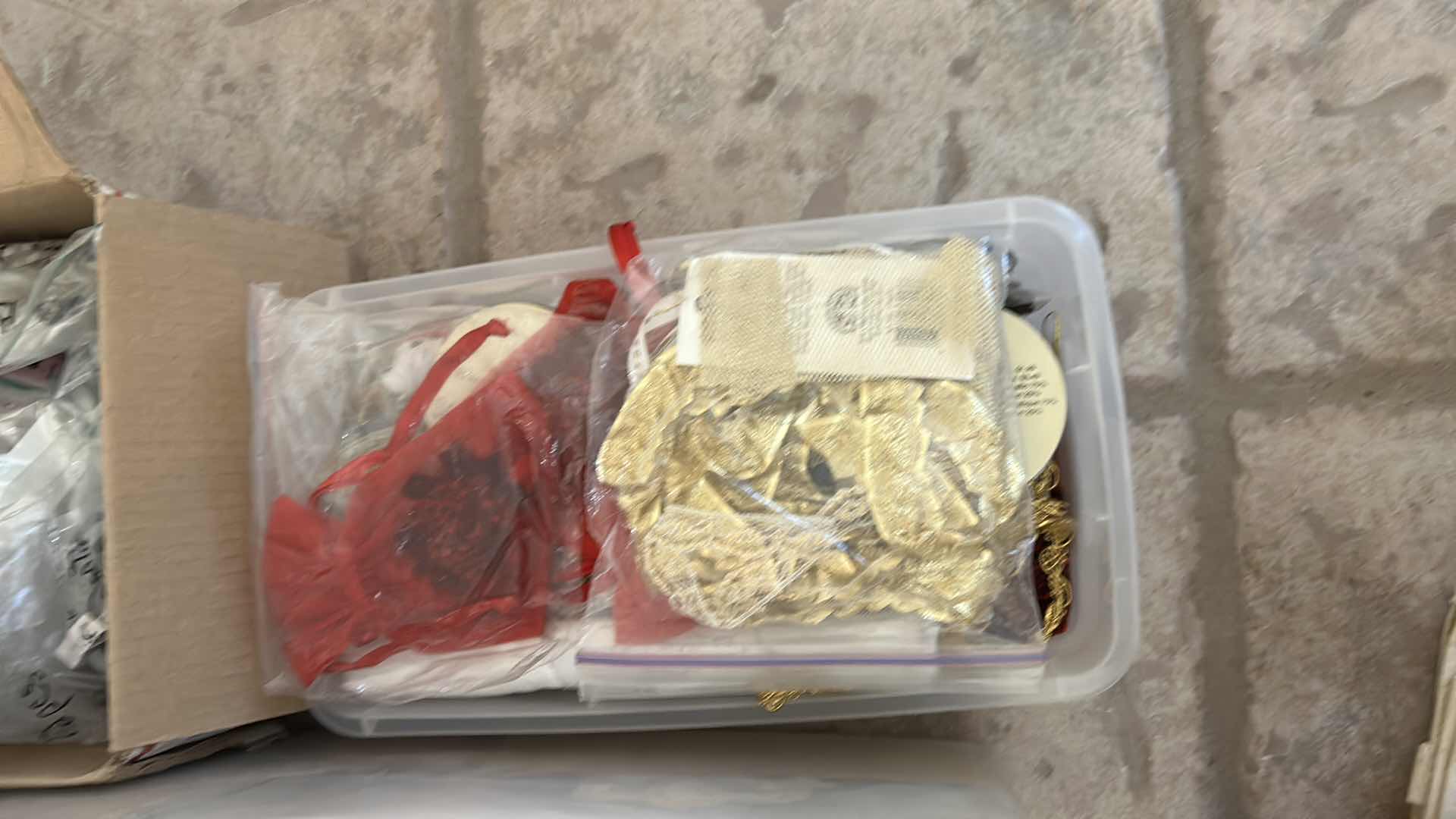 Photo 1 of 3- CONTAINERS OF CRAFT SUPPLIES