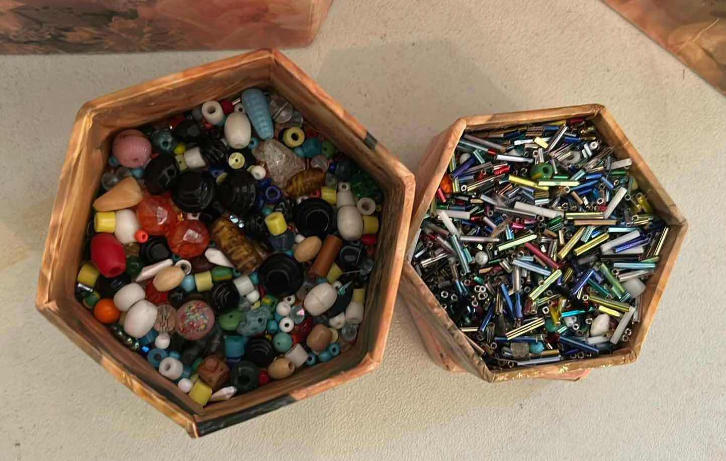 Photo 1 of 4- DECORATIVE BOXES OF CRAFT SUPPLIES