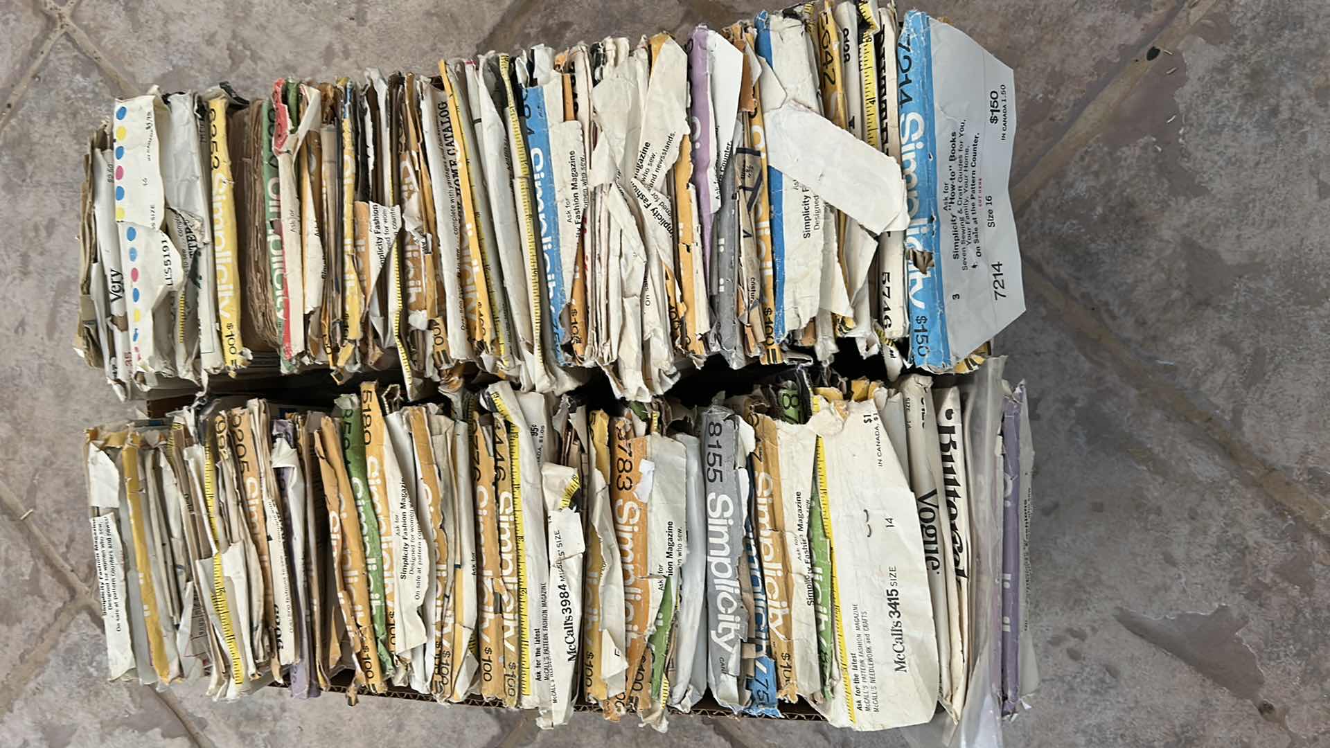 Photo 1 of BOX OF SIMPLICITY PATTERNS