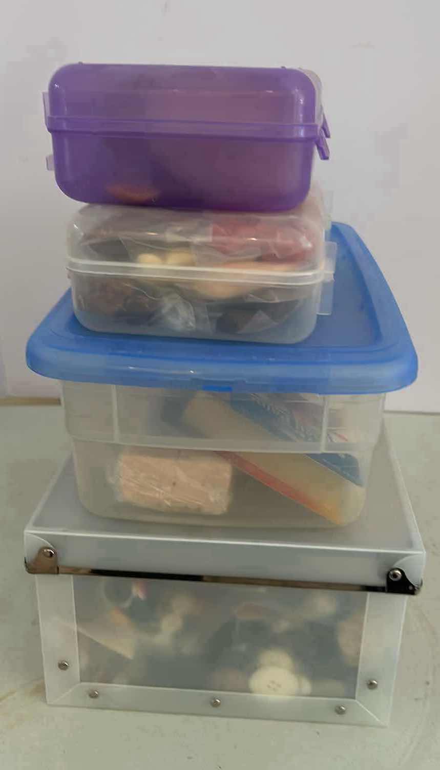 Photo 1 of 4- PLASTIC CONTAINERS CRAFT SUPPLIES