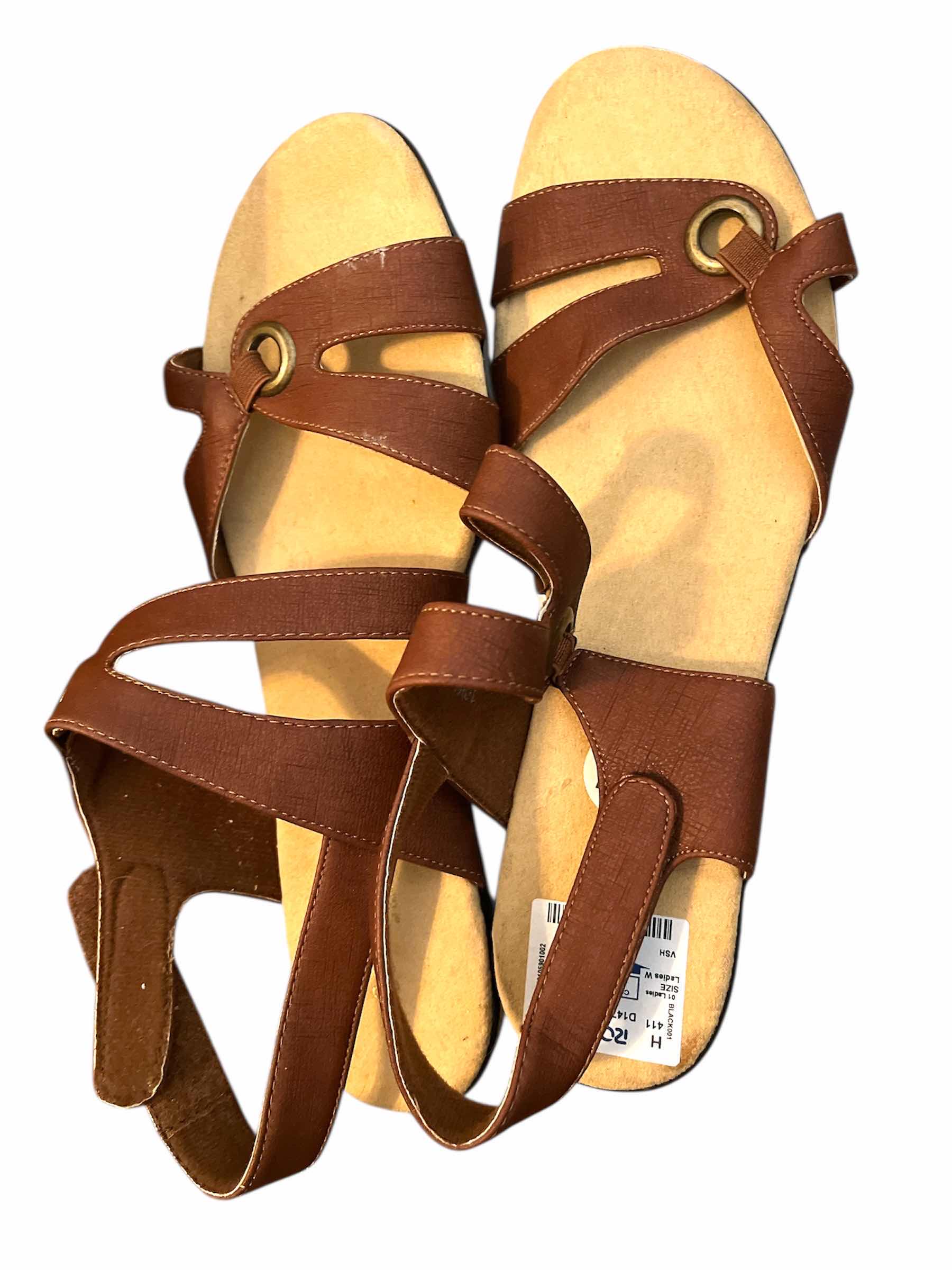 Photo 1 of NEW SUMMER WOMENS SANDALS SIZE 9.5-10 -3 PAIRS