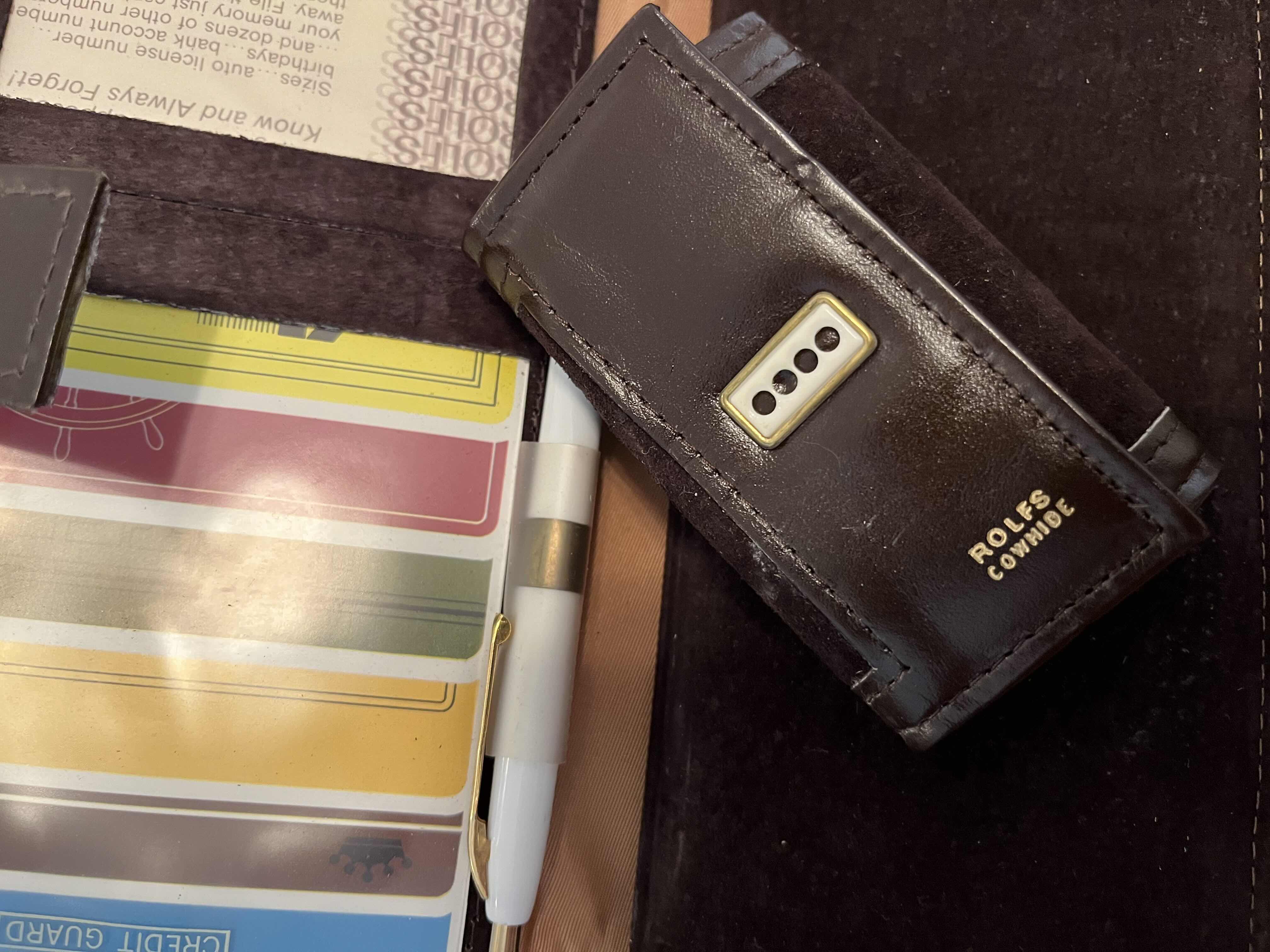 Photo 1 of VINTAGE ROLFS COWHIDE  CHECKBOOK WALLET AND KEY CADDY