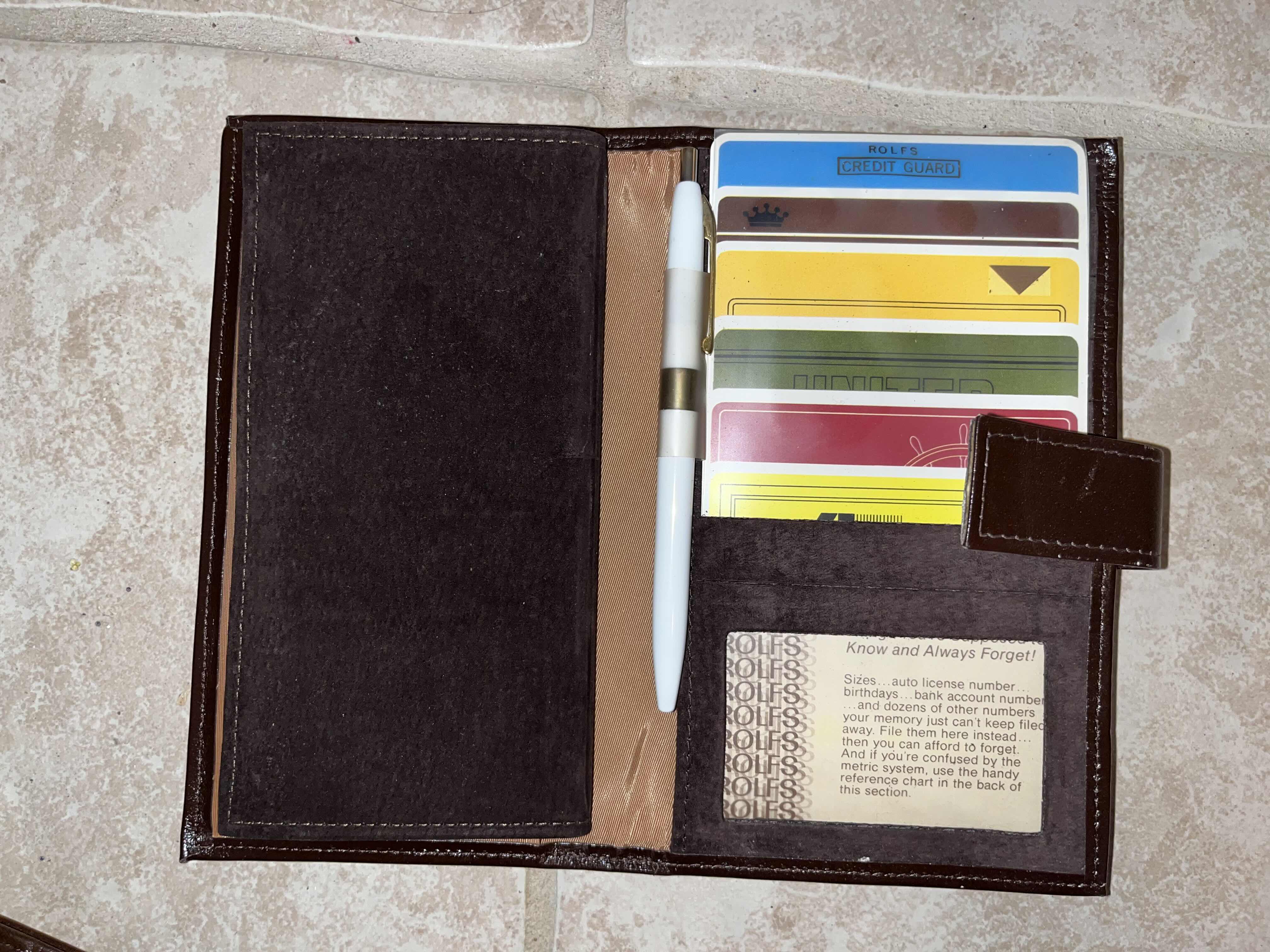 Photo 1 of VINTAGE ROLFS COWHIDE  CHECKBOOK WALLET AND KEY CADDY