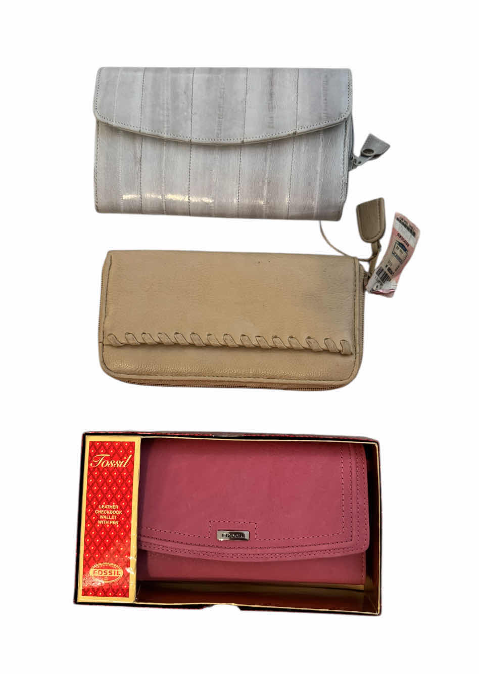 Photo 1 of ASSORTED WOMENS WALLETS AND JEWELRY BOX.