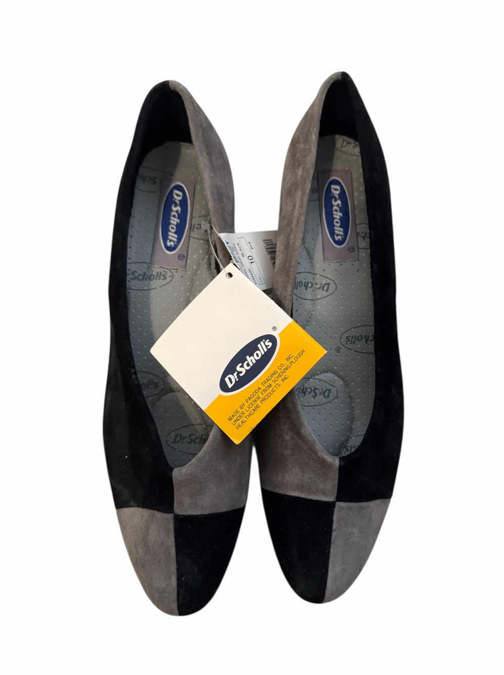 Photo 1 of WOMENS SIZE 10 DR. SCHOLLS, SLIP ON SHOES, BLACK/GRAY