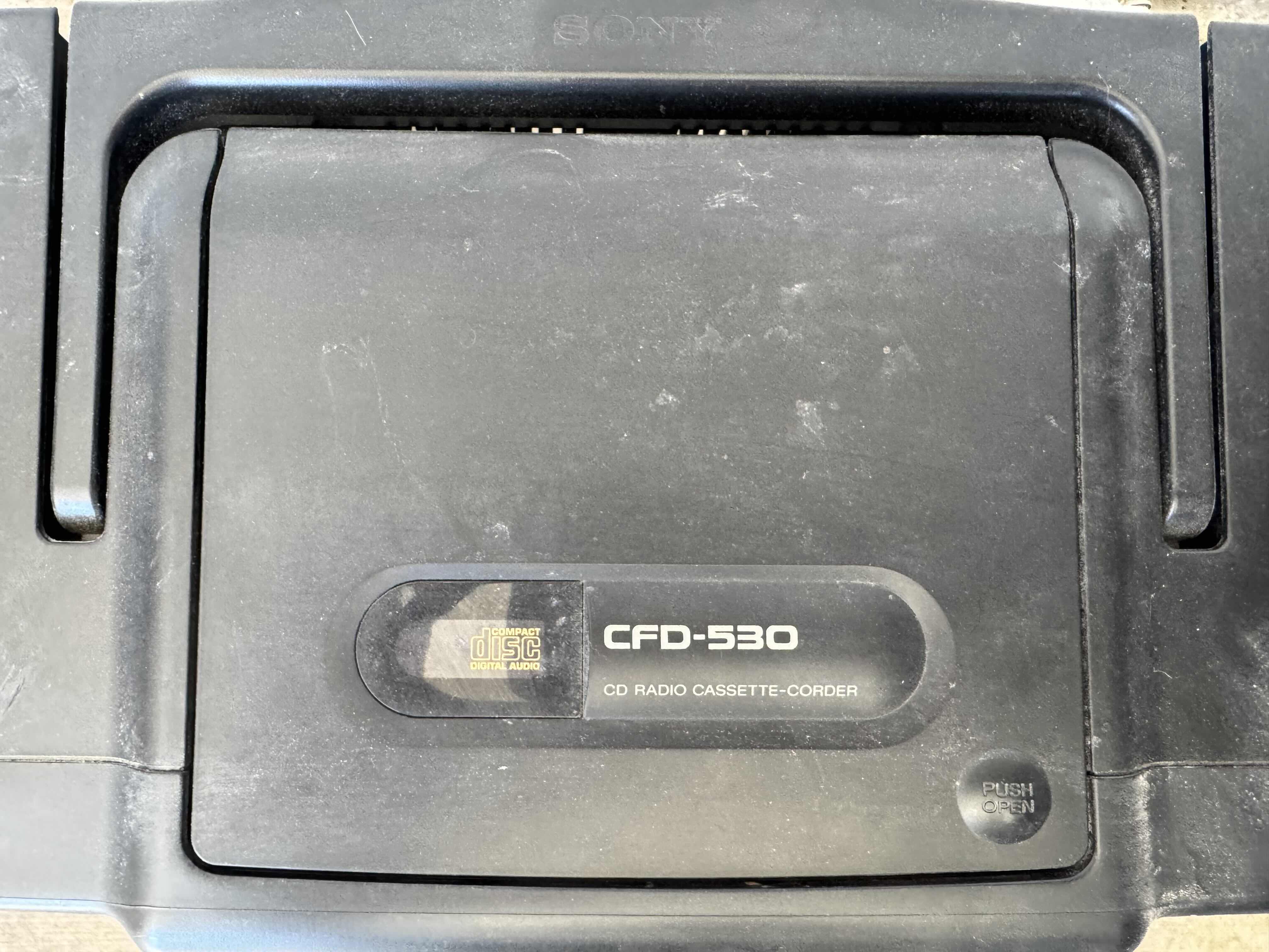 Photo 1 of VINTAGE SONY CD RADIO CASSETTE- RECORDER, BLACK 25” X 7” X H10”