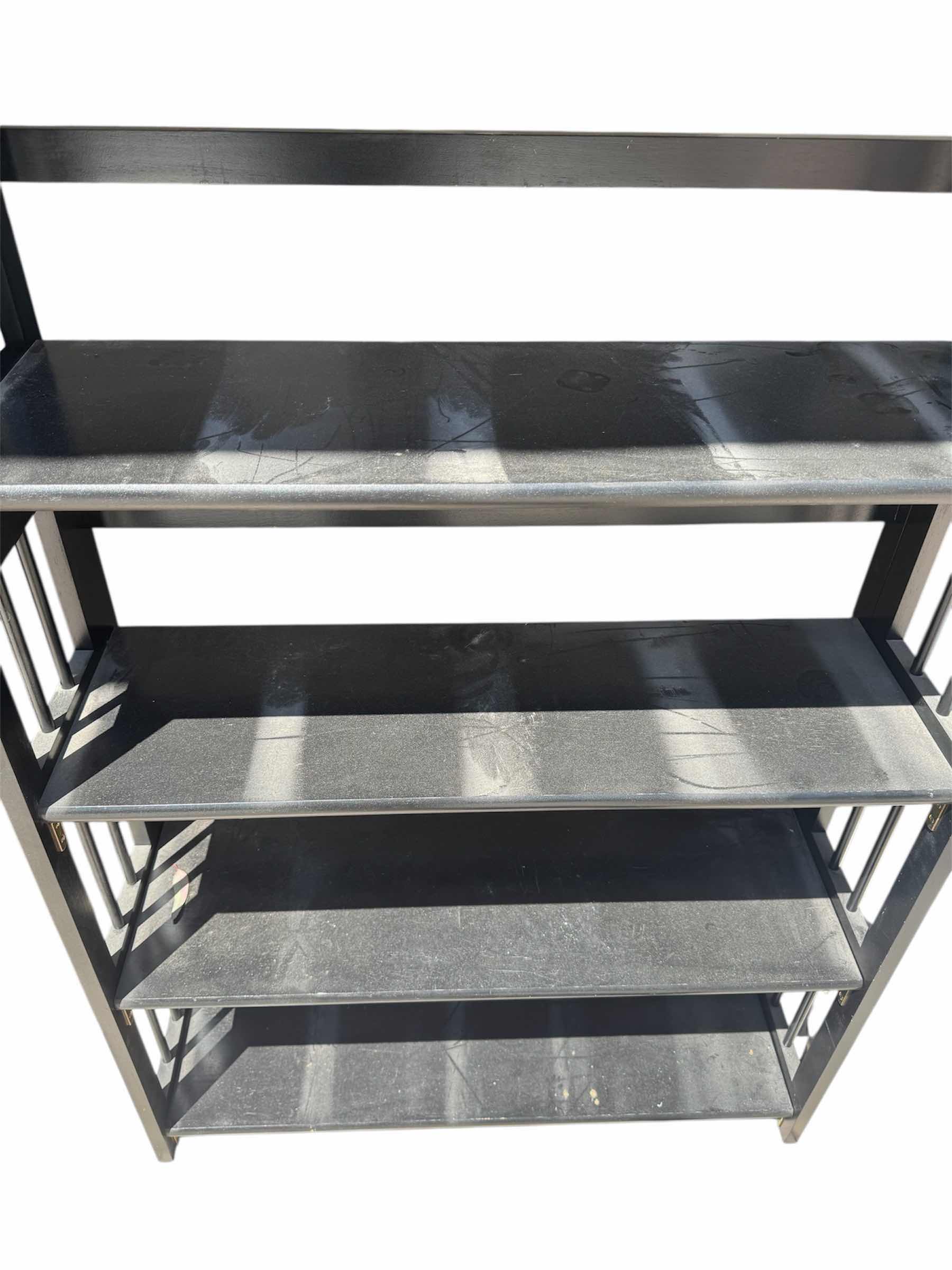 Photo 1 of 6 TIER BLACK SHELF AND 5 TIER BLACK SHELF, BOOKSHELVES, ORGANIZATION SHELVES. 6 TIER SHELF 35” X 12” X H77”
5 TIER SHELF 27.5” X 11.5” X H71.5”