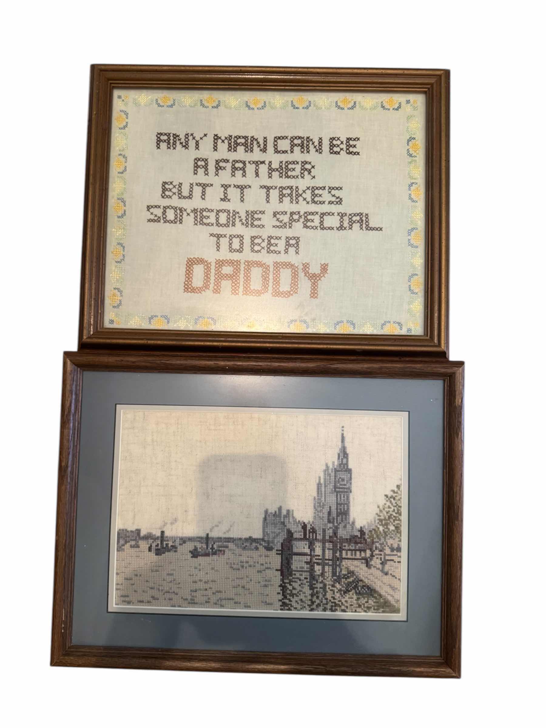 Photo 1 of 60
6- ASSORTED VINTAGE WOOD FRAMED ARTWORK, CROSS STITCH, WOOD CARVING, AND ART PRINT, HOME DECOR, HOME ESSENTIALS, ART COLLECTION
16.5” X 12.5”
AND SMALLER