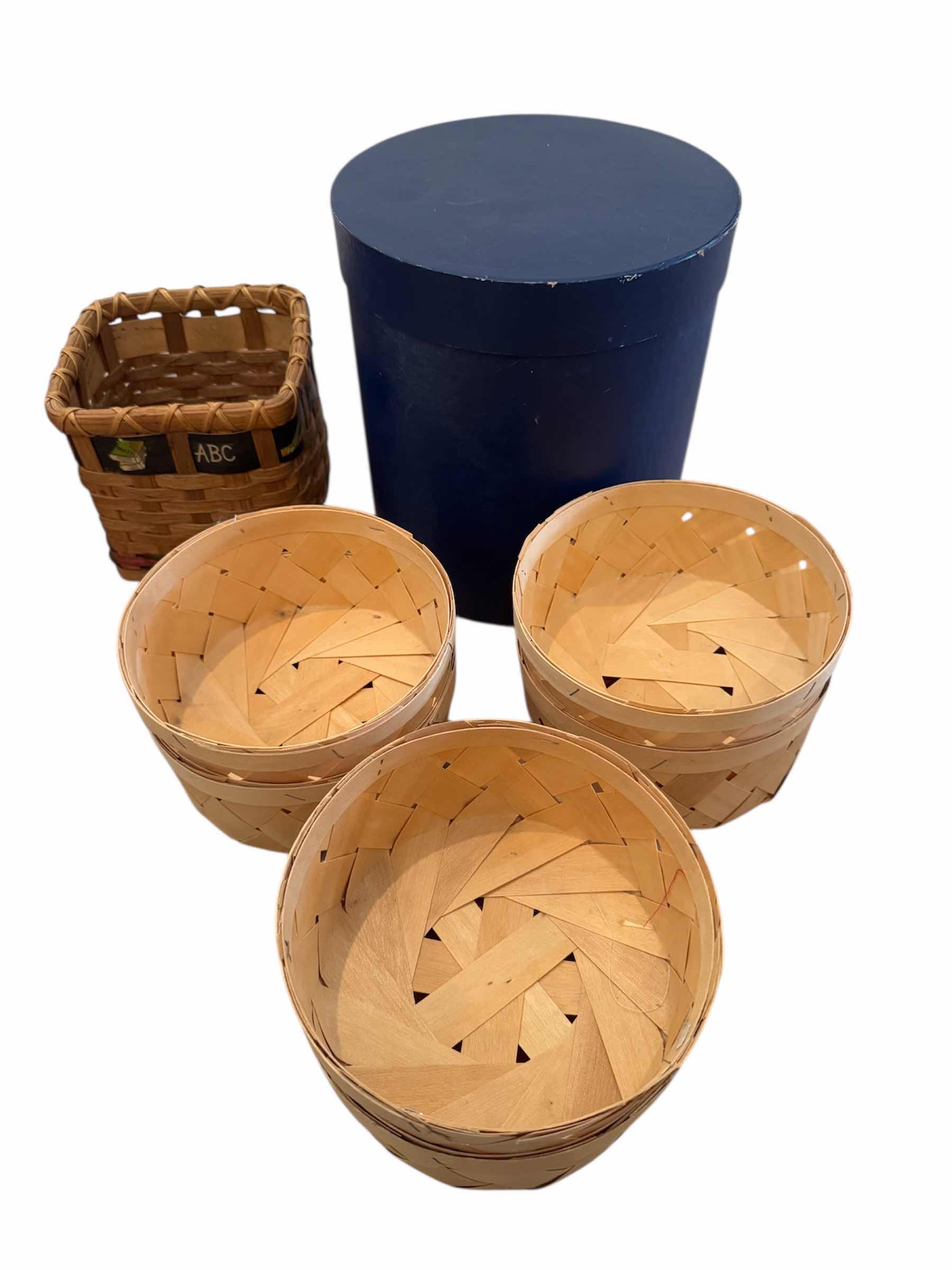 Photo 1 of 80
8- ASSORTED BASKETS AND BOXES, STORAGE, HOME DECOR, ARTS AND CRAFT STORAGE, HOME ESSENTIALS 

H9” AND SMALLER