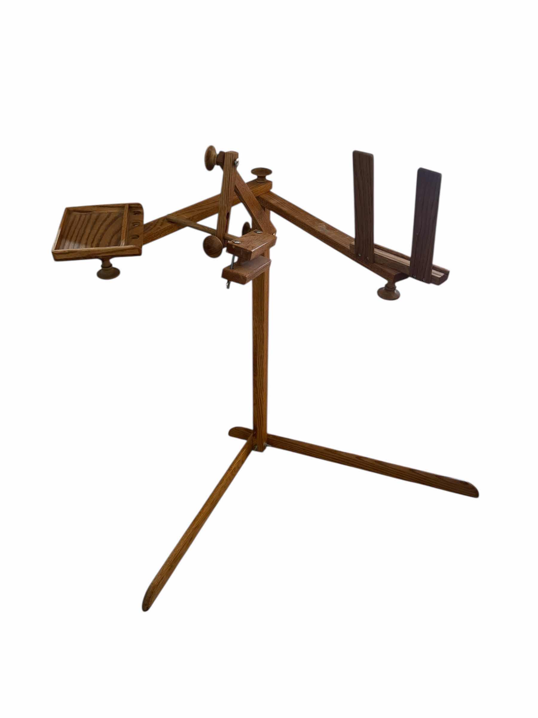 Photo 1 of 40
VINTAGE 3- HANDED WOODEN CROSS STITCH EMBROIDERY AND NEEDLEPOINT STAND, ARTS AND CRAFTS
H33”