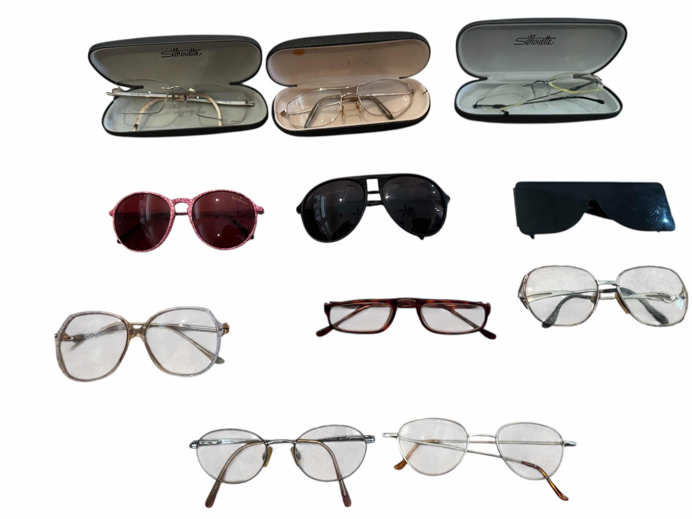 Photo 1 of 60
11-ASSORTED SUNGLASSES AND GLASSES, REEDERS, AND STORAGE BOX

H6” AND SMALLER