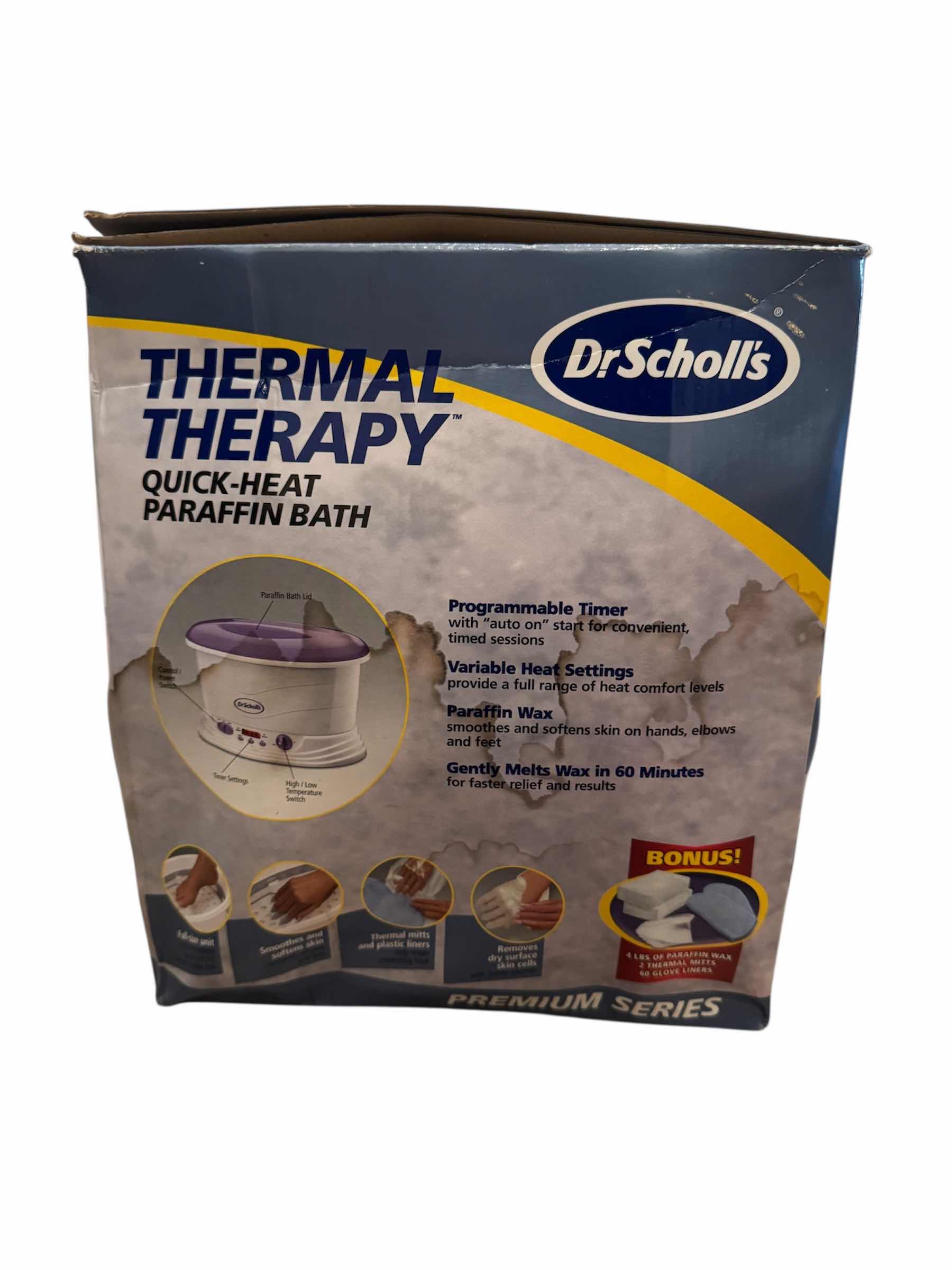 Photo 1 of 26
DR SCHOOLS THERMAL THERAPY QUICK HEAT PARAFFIN BATH, DAMAGED BOX