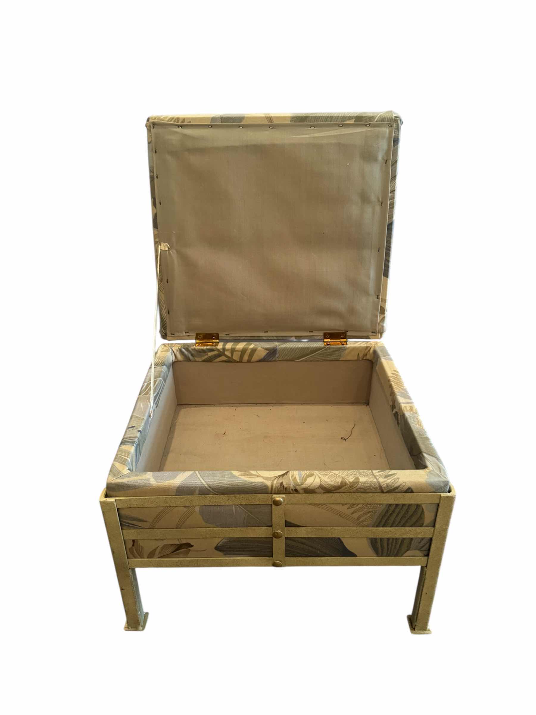 Photo 1 of 30
VINTAGE FOOT STOOL WITH STORAGE FLORAL UPHOLSTERED/METAL

13” X 13” X H10”