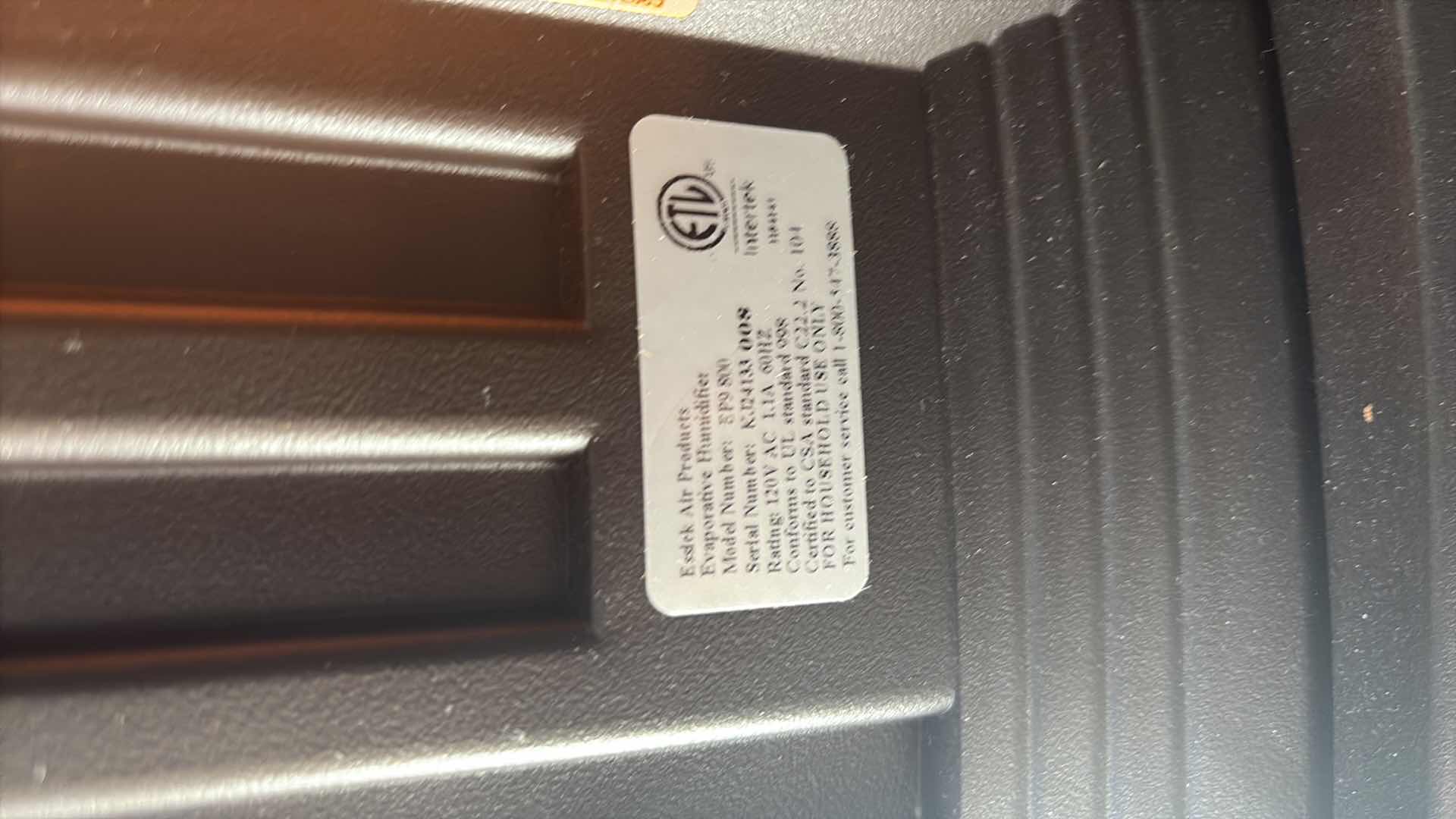Photo 1 of AIRCARE HUMIDIFIER WITH TWO FILTERS 17”X17”X28”H