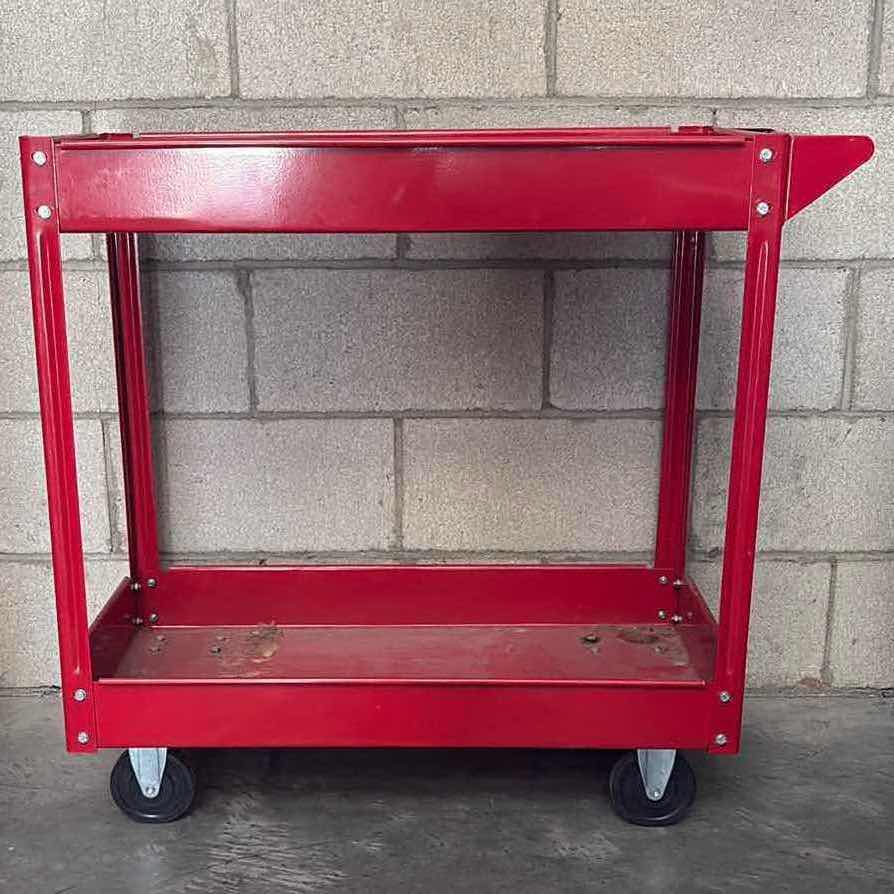 Photo 1 of RED ROLLING MECHANIC CART 16”X33”X32”H
