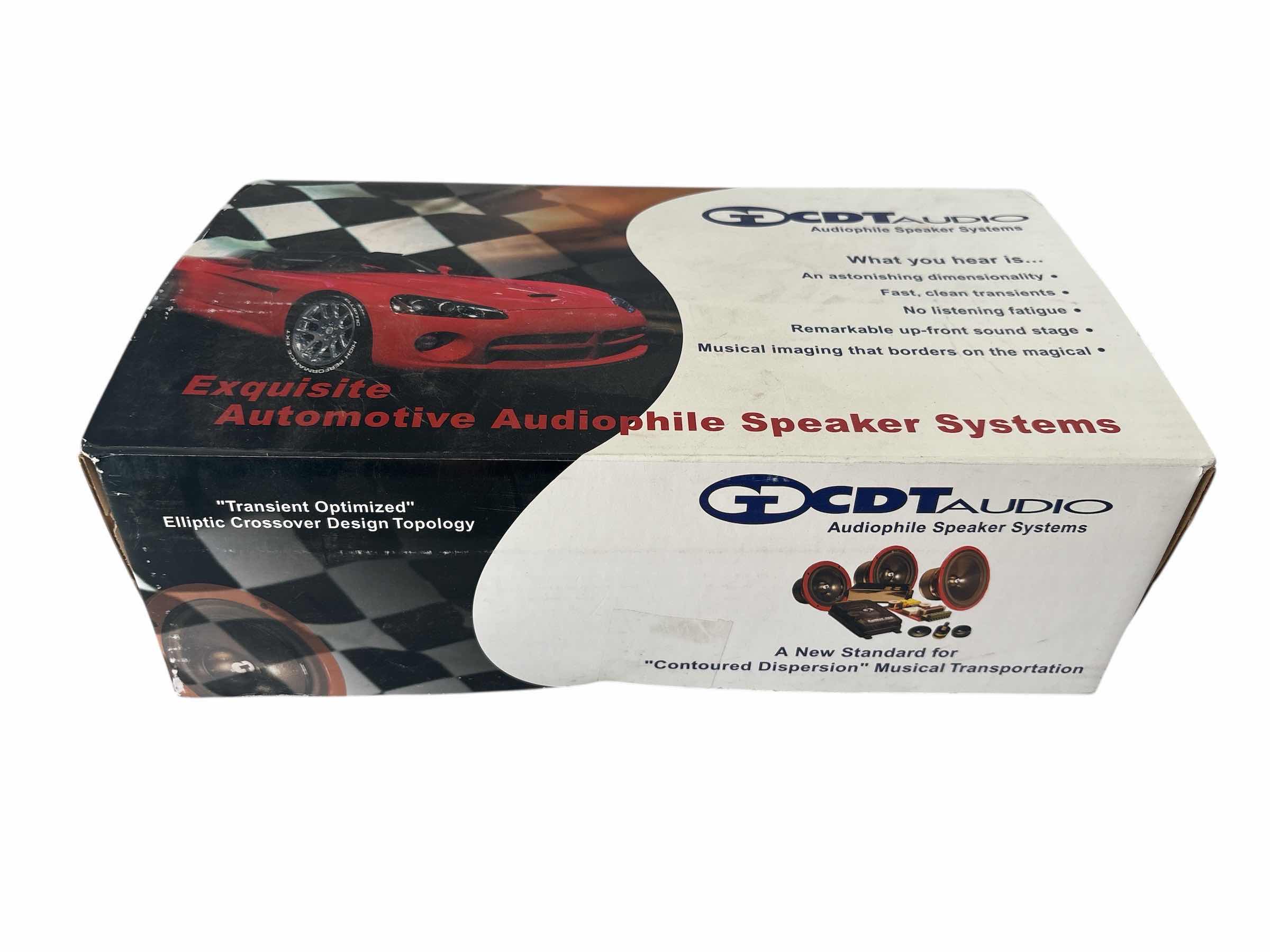 Photo 1 of NEW IN BOX CDT AUDIO AUDIOPHILE SPEAKER SYSTEMS RETAIL VALUE $85.00