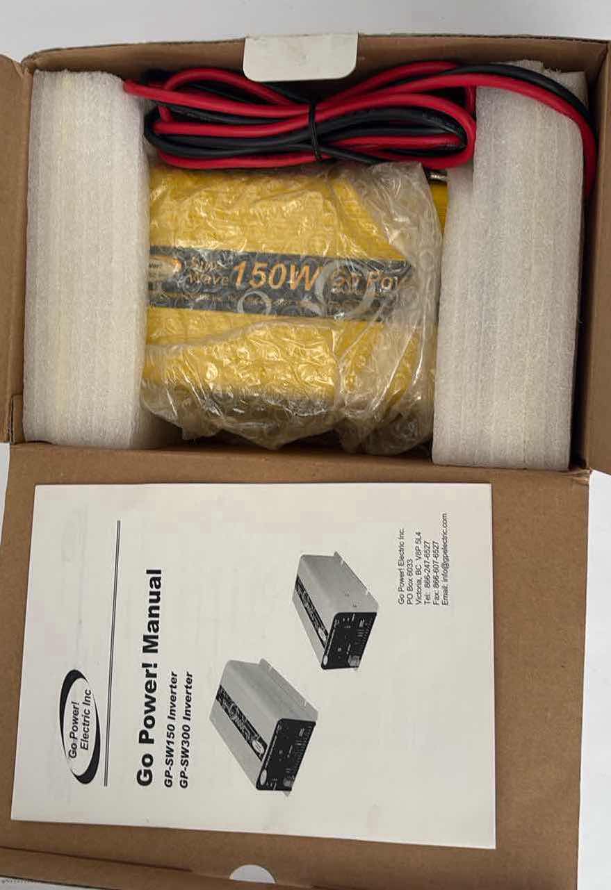 Photo 1 of NEW IN BOX GO POWER 150W INVERTER RETAIL VALUE $80
