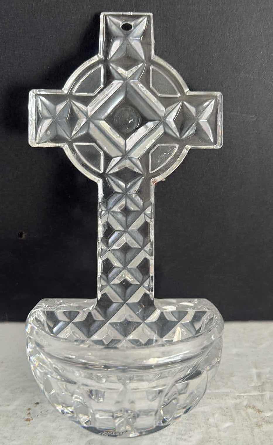 Photo 1 of 6” WATERFORD CRYSTAL HOLY WATER FONT