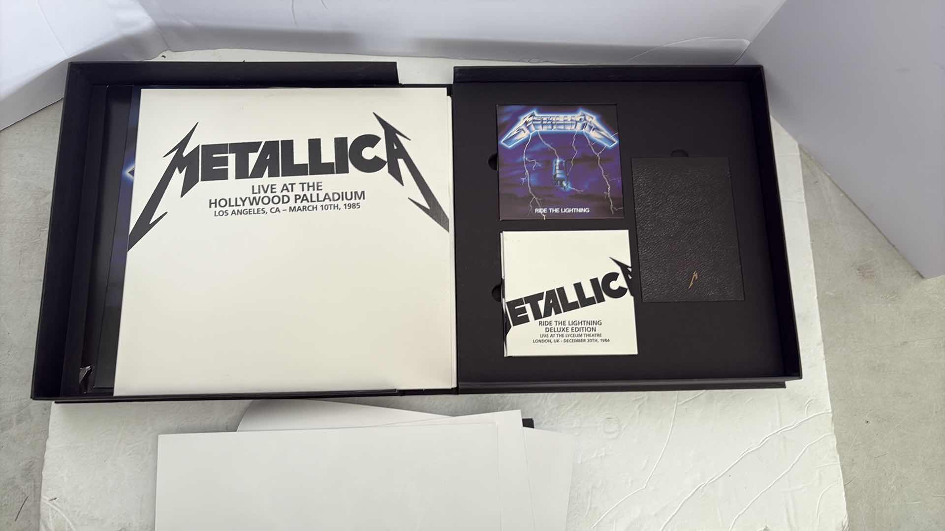 Photo 1 of METALLICA “ RIDE THE LIGHTNING” BOX CD AND LP SET RETAIL VALUE $180
