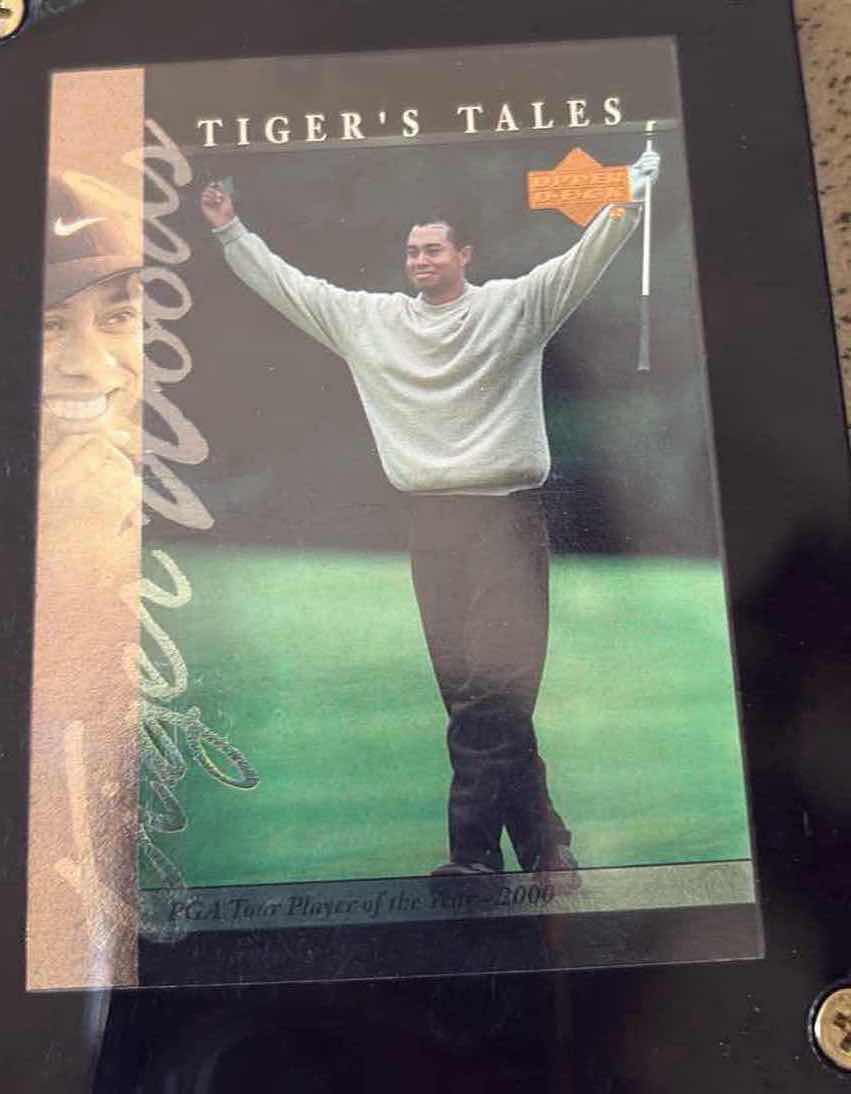 Photo 1 of TIGER WOODS CARD PLAQUE 7”X5”H