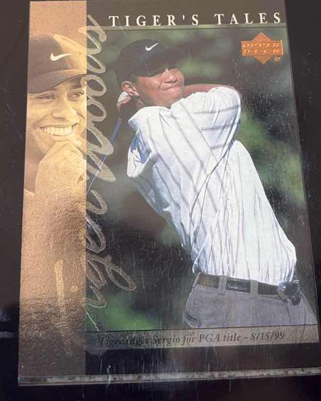 Photo 1 of TIGER WOODS CARD PLAQUE 7”X5”H