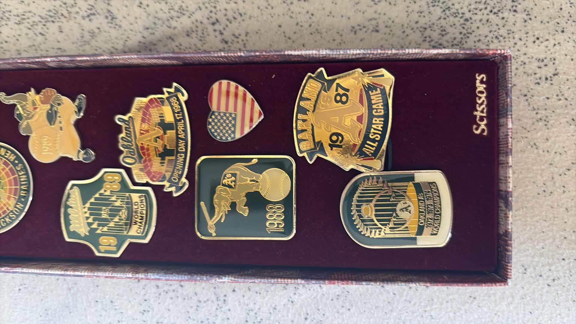 Photo 1 of OAKLAND A’S PIN SET