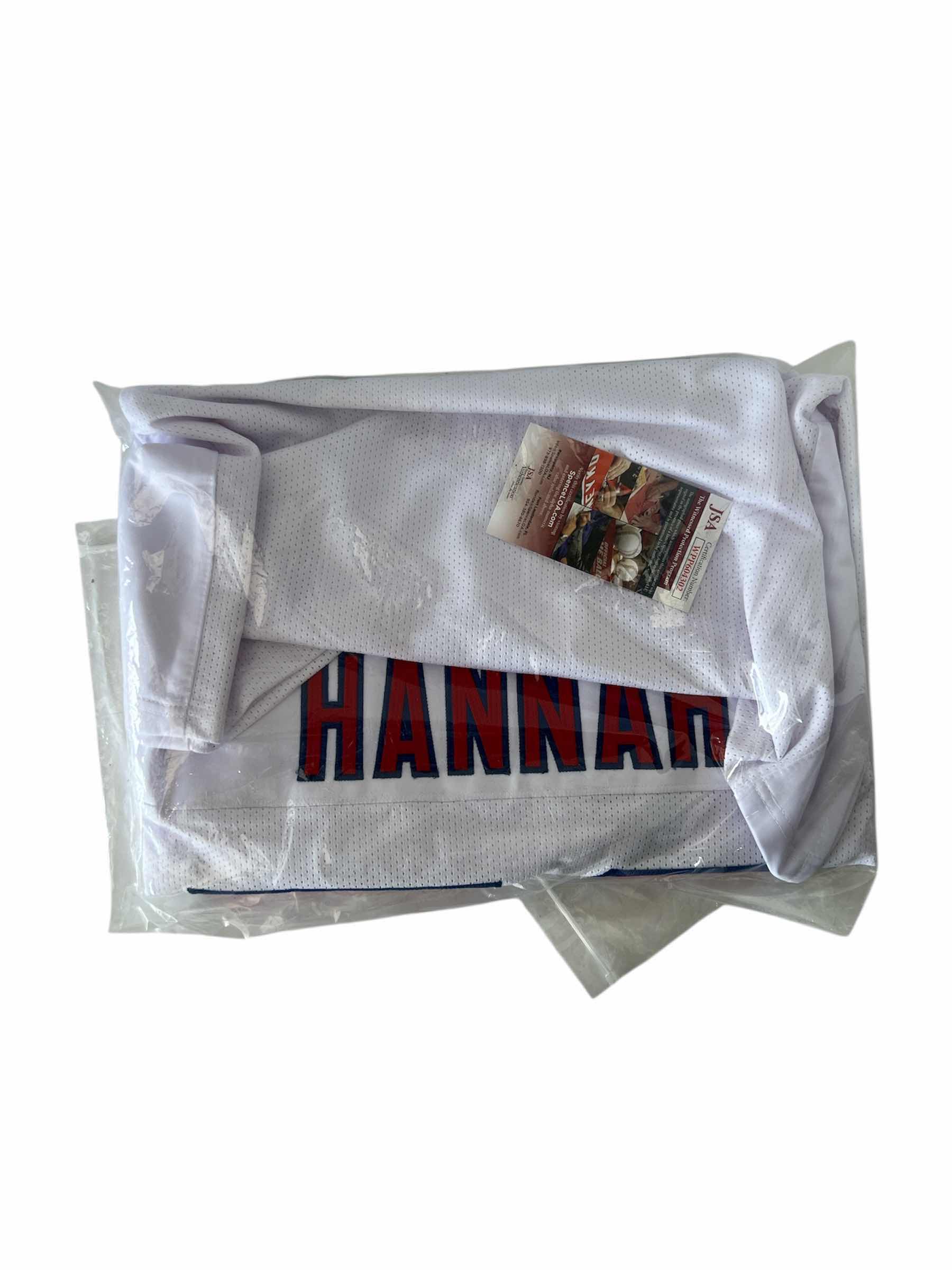 Photo 1 of JOHN HANNAH AUTOGRAPHED JERSEY $200