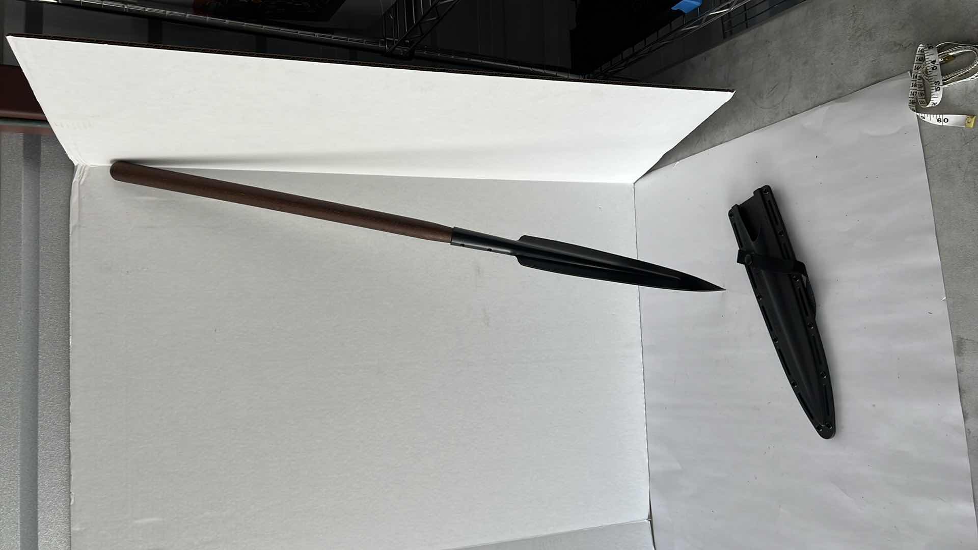 Photo 1 of COLD STEEL 95FS ASSEGAI SPEAR WITH SHORT SHAFT 38” OVERALL, SECURE EX-SHEATH