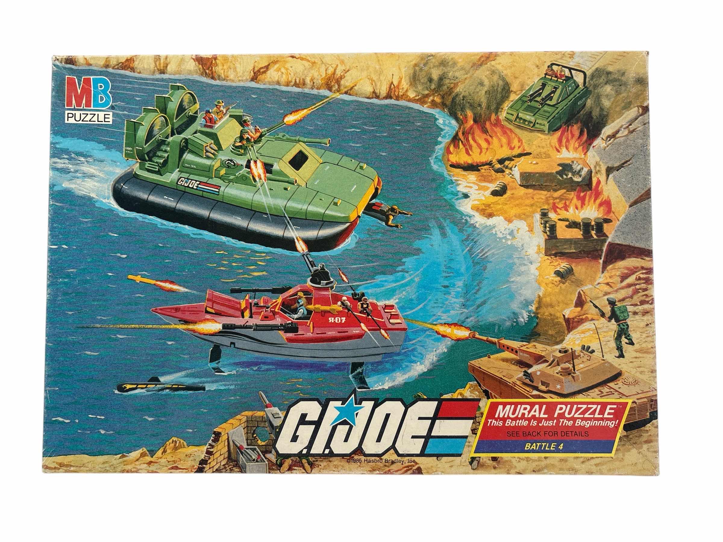 Photo 1 of MILTON BRADLEY GI JOE MURAL PUZZLE BATTLE 4 SEALED