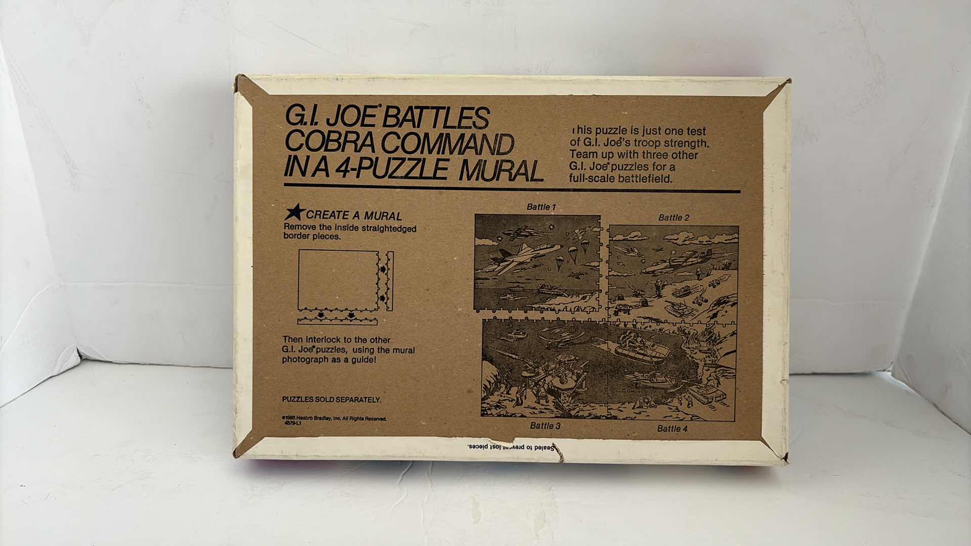 Photo 1 of MILTON BRADLEY GI JOE MURAL PUZZLE BATTLE 4 SEALED