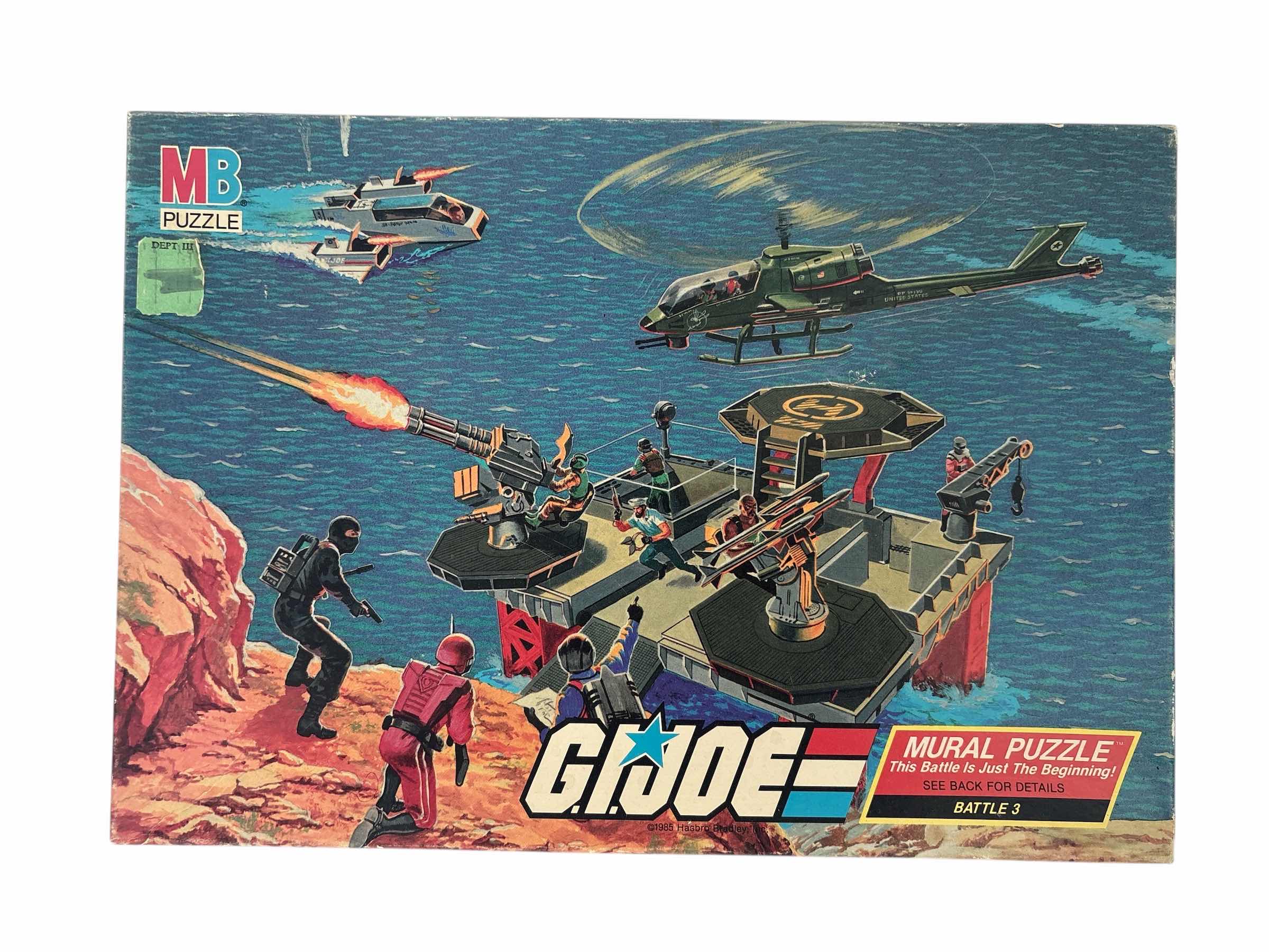 Photo 1 of MILTON BRADLEY GI JOE MURAL PUZZLE BATTLE 3 SEALED